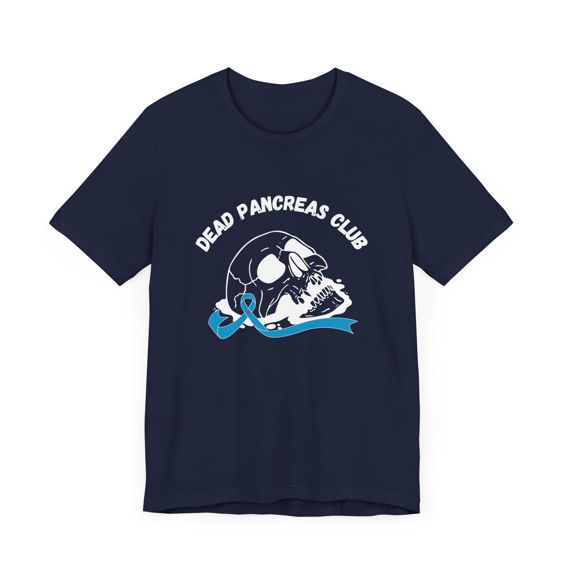 Skull & Blue Ribbon, Dead Pancreas Club - Unisex Tee The Diabuddies Store T-Shirts $22.50