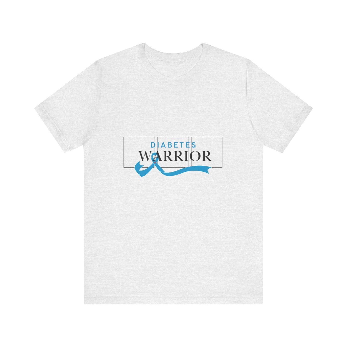 Diabetes Warrior, Blue Ribbon - Unisex Tee The Diabuddies Store T-Shirts $22.50