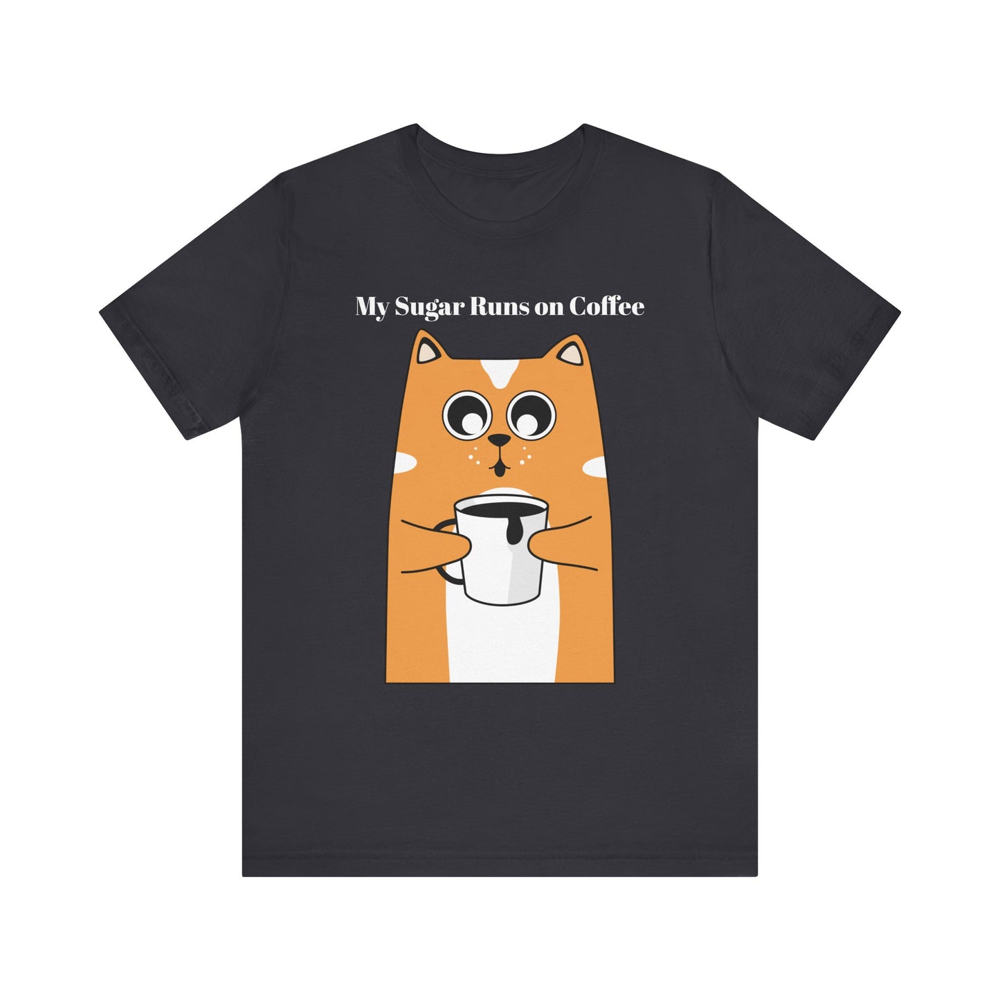 Sugar Runs on Coffee - Unisex Tee The Diabuddies Store T-Shirts $24.25