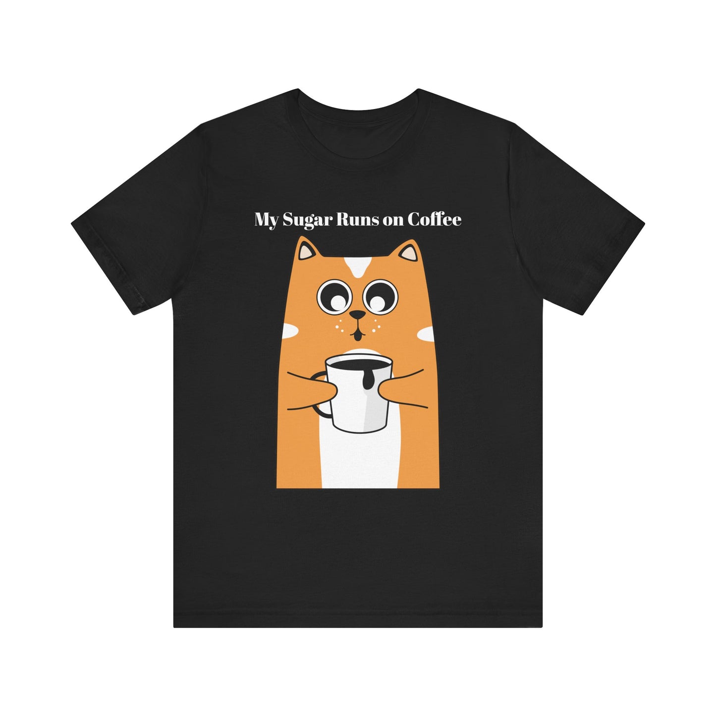 Sugar Runs on Coffee - Unisex Tee The Diabuddies Store T-Shirts $24.25