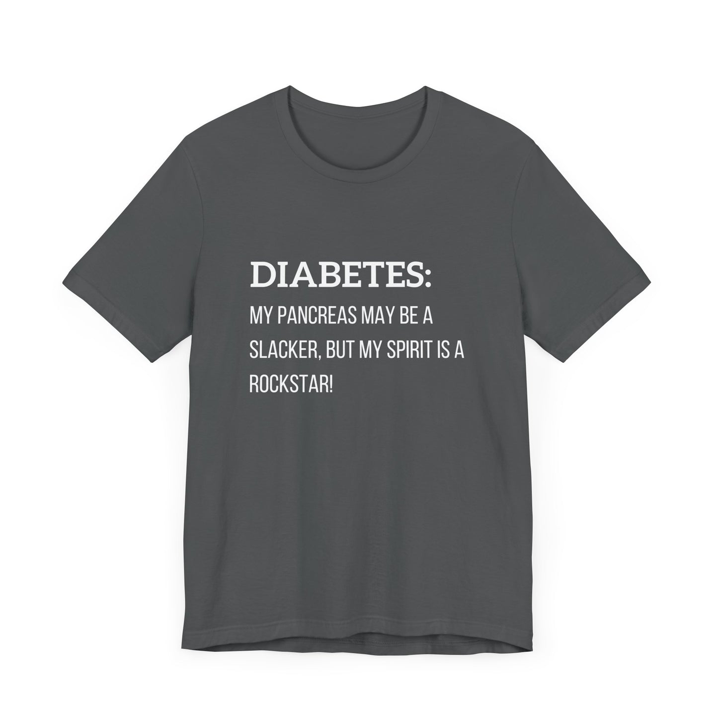 Slacker Pancreas & Rockstar! - Unisex Tee The Diabuddies Store T-Shirts $22.50