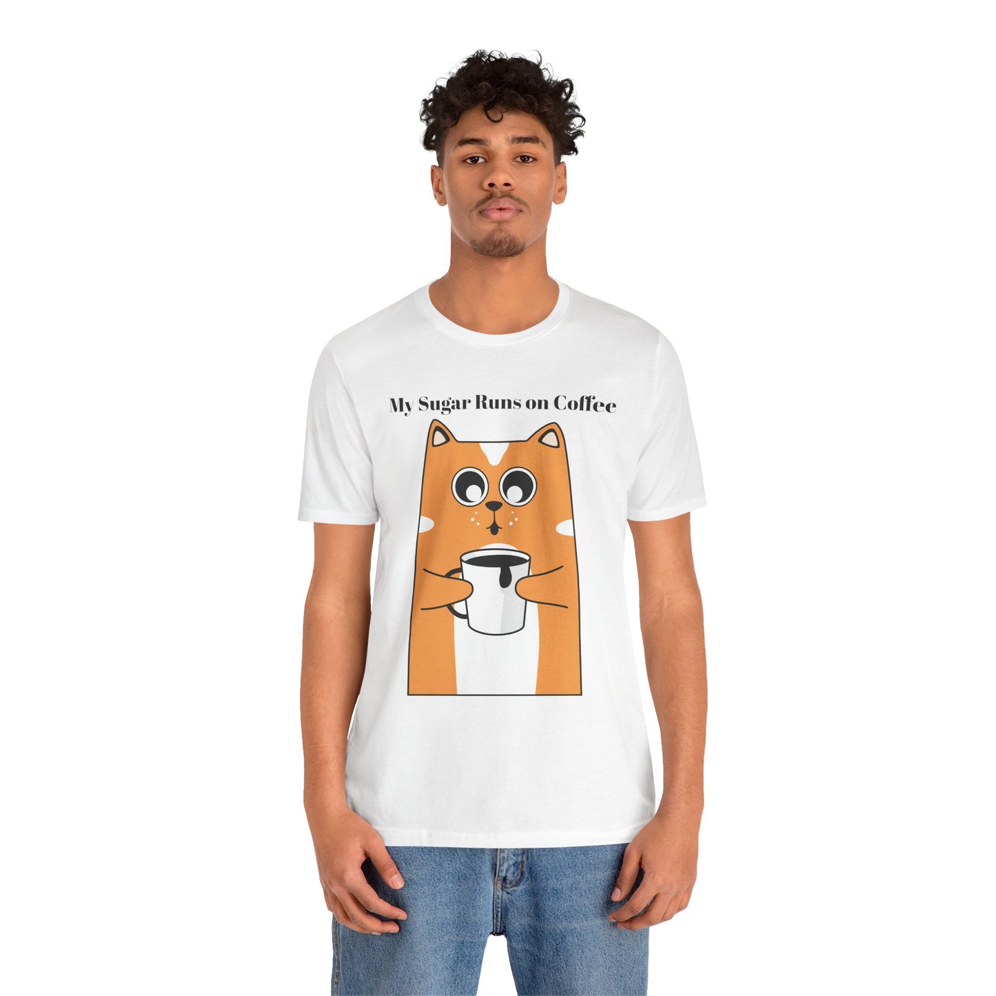 Sugar Runs on Coffee - Unisex Tee The Diabuddies Store T-Shirts $24.25