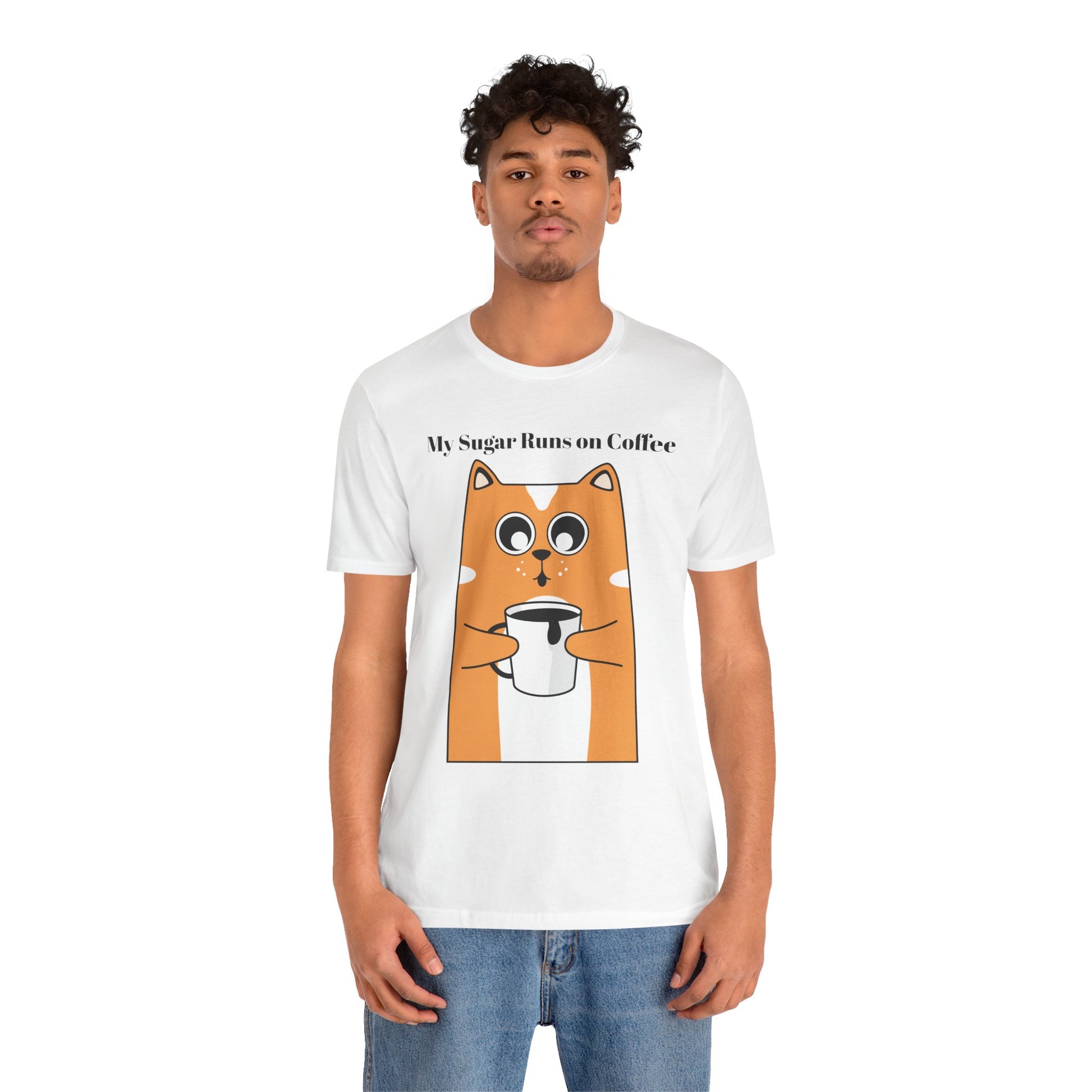 Sugar Runs on Coffee - Unisex Tee The Diabuddies Store T-Shirts $24.25
