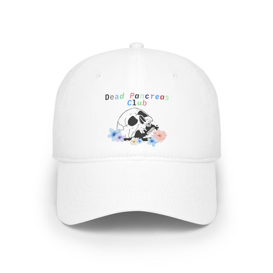 The Diabuddies Store Dead Pancreas Club - Low Profile Baseball Cap Dead Pancreas Club - Low Profile Baseball Cap: Sometimes, humor is the best medicine. The Dead Pancreas Club - Low Profile Baseball Cap is for those who face diabetes head-on with wit and
