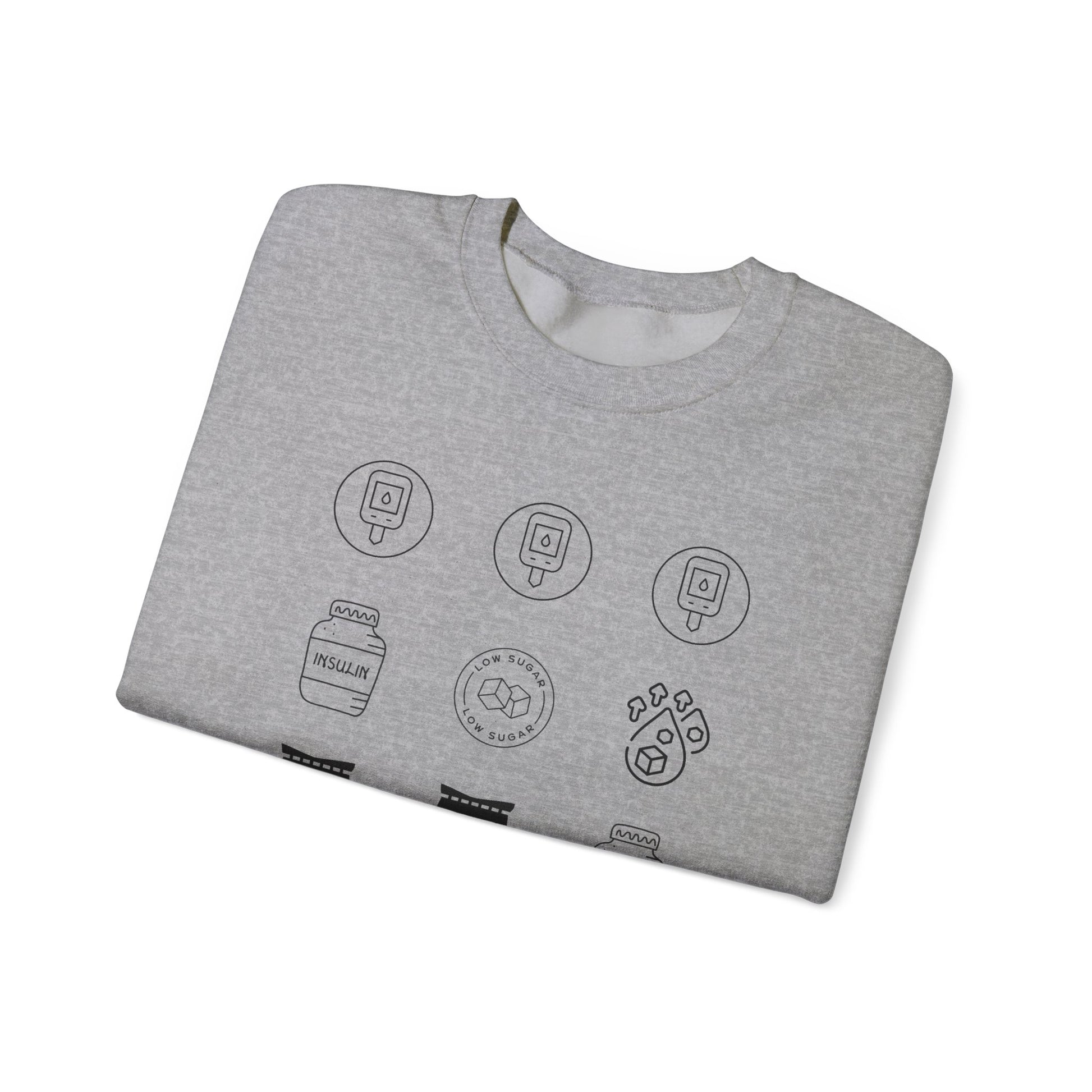 Diabetes Cycle Options - Unisex Sweatshirt The Diabuddies Store Sweatshirts $35.70