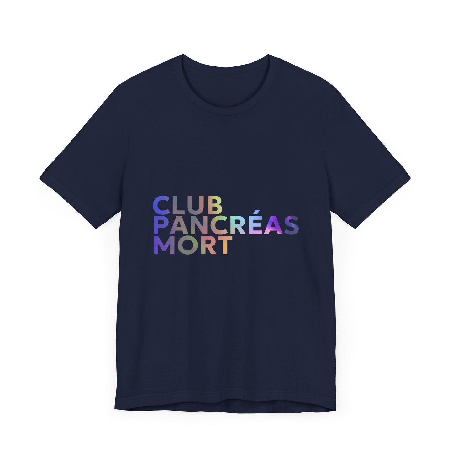 Rainbow Dead Pancreas Club (French) Unisex Tee The Diabuddies Store T-Shirts $22.38