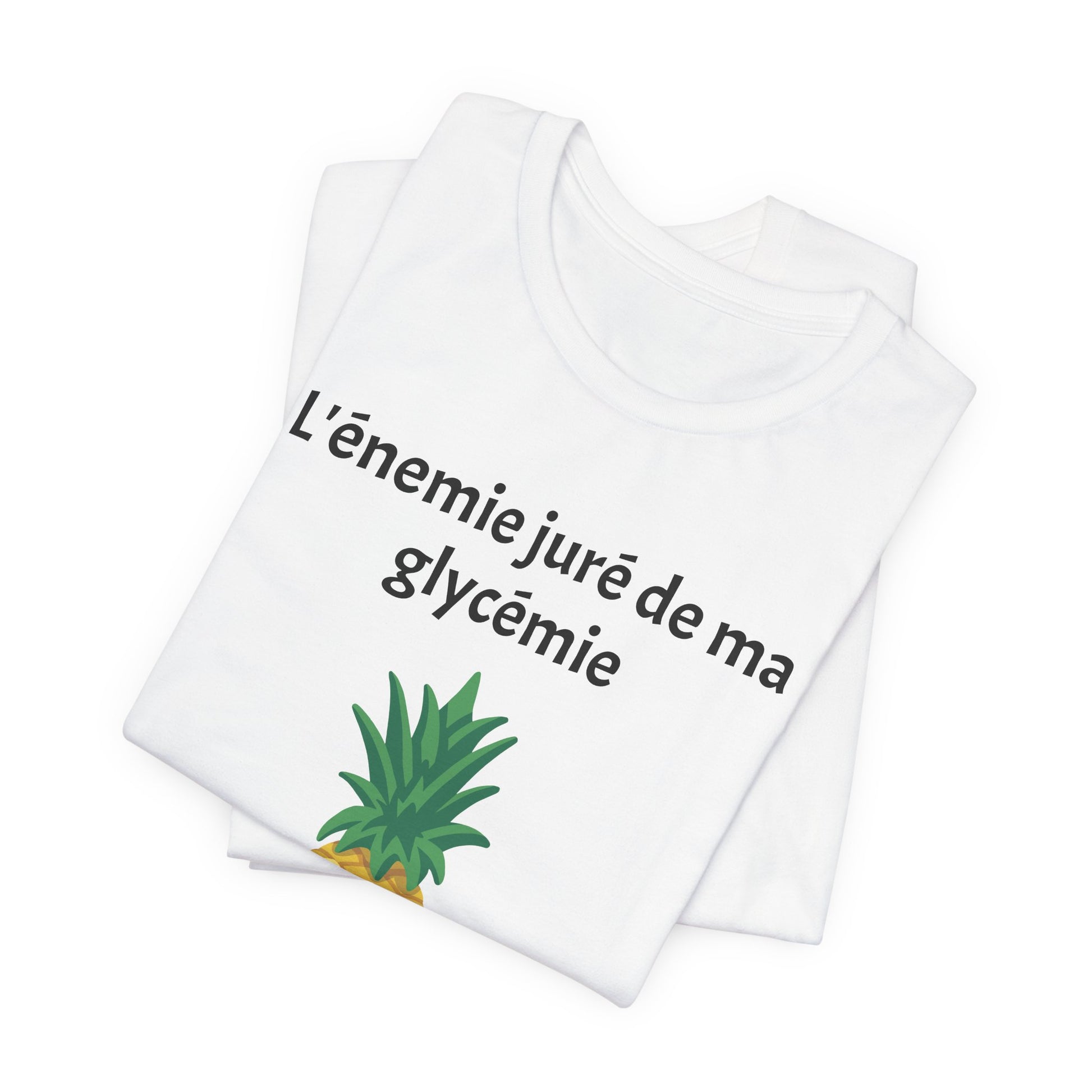 Blood Sugar's Arch Nemesis The Pineapple (French) Unisex Tee The Diabuddies Store T-Shirts $25.00