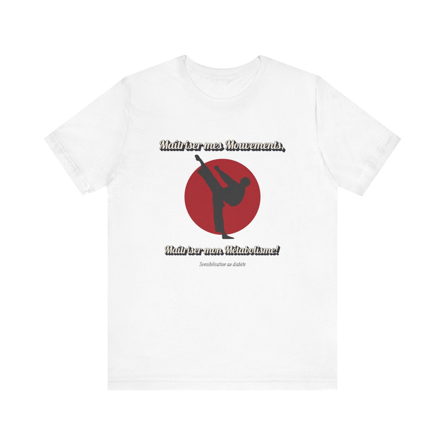 Diabetes & Karate (French) - Unisex Tee The Diabuddies Store T-Shirts $22.50