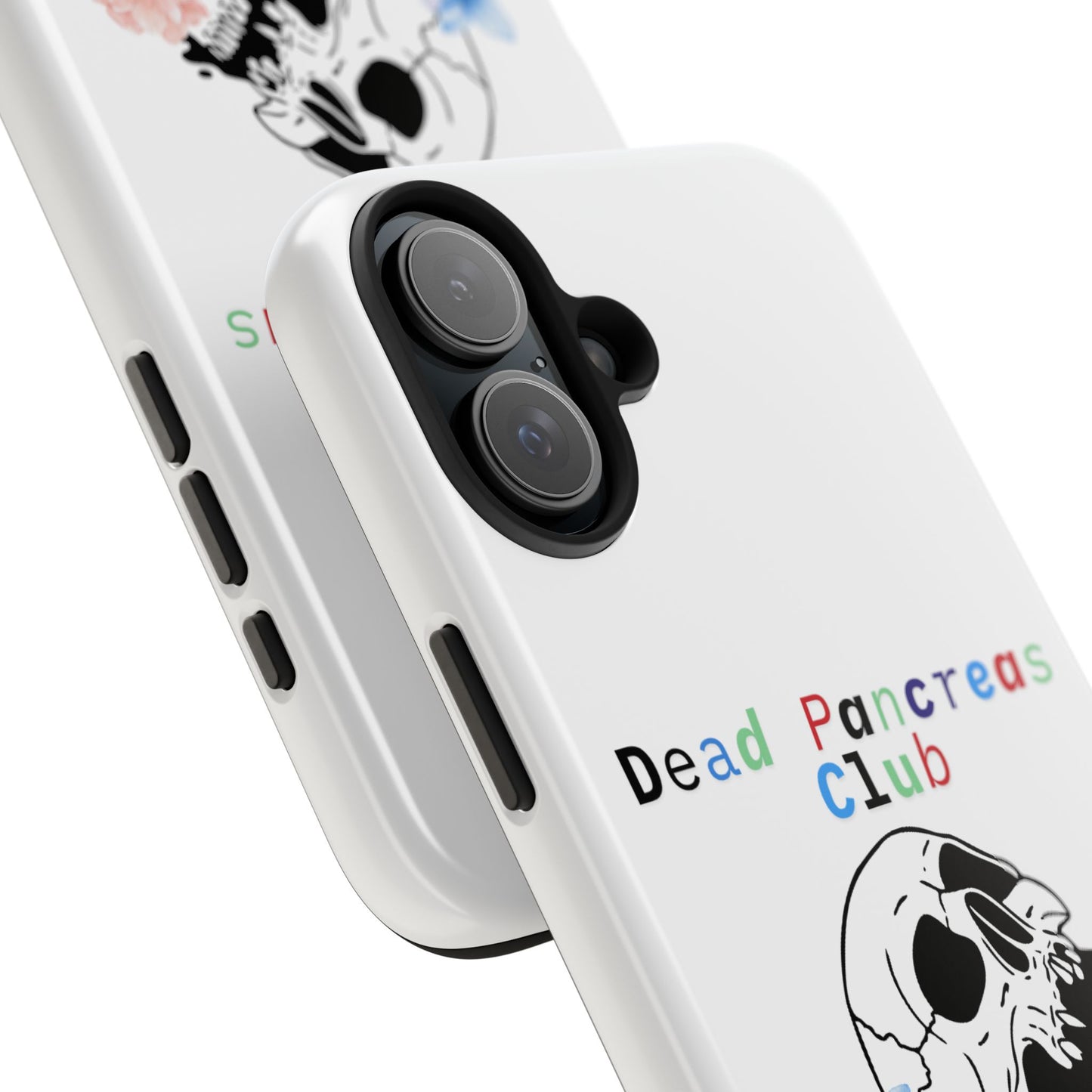 Skull & Flowers Dead Pancreas Club - Phone Case The Diabuddies Store Mobile Phone Cases $18.23