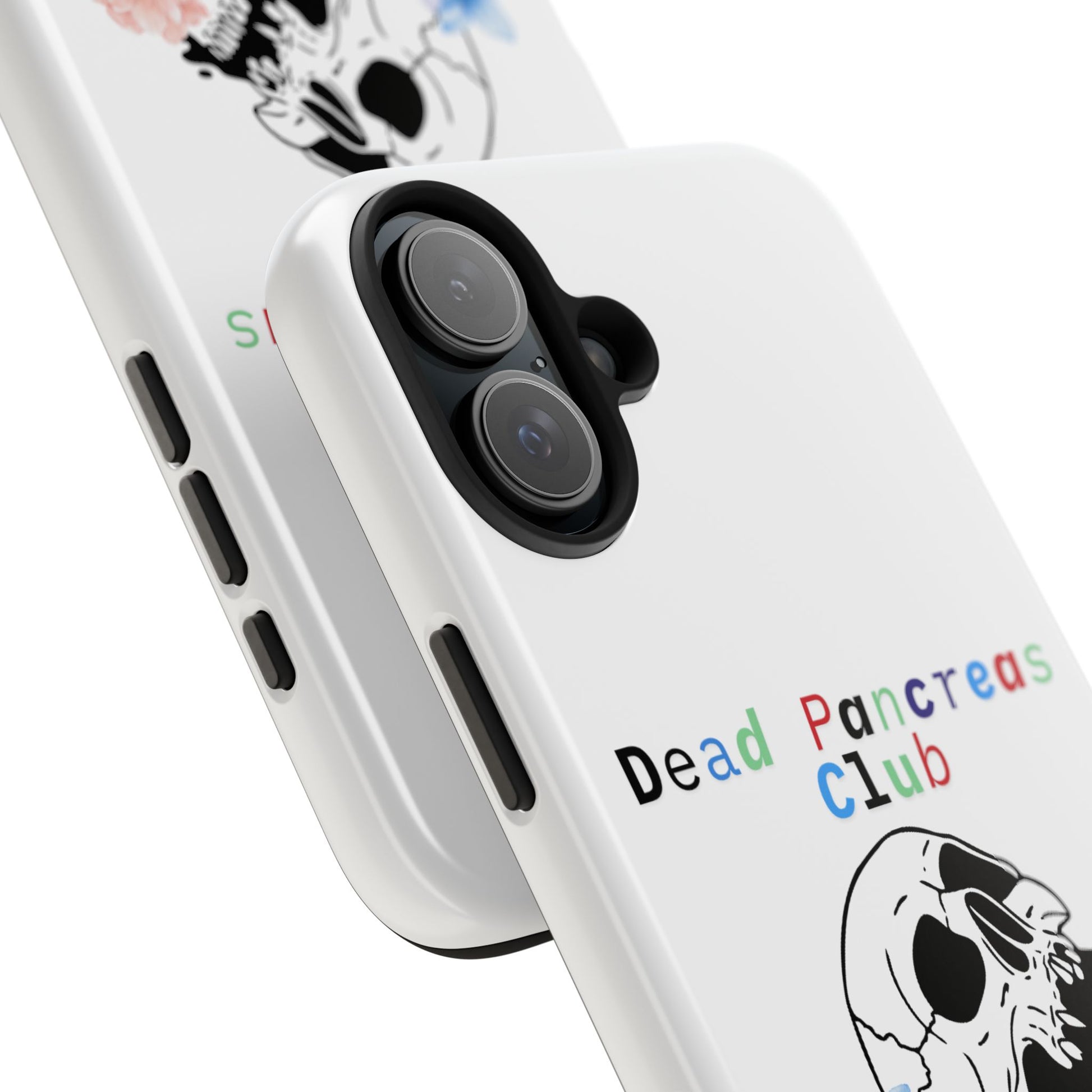 Skull & Flowers Dead Pancreas Club - Phone Case The Diabuddies Store Mobile Phone Cases $18.23