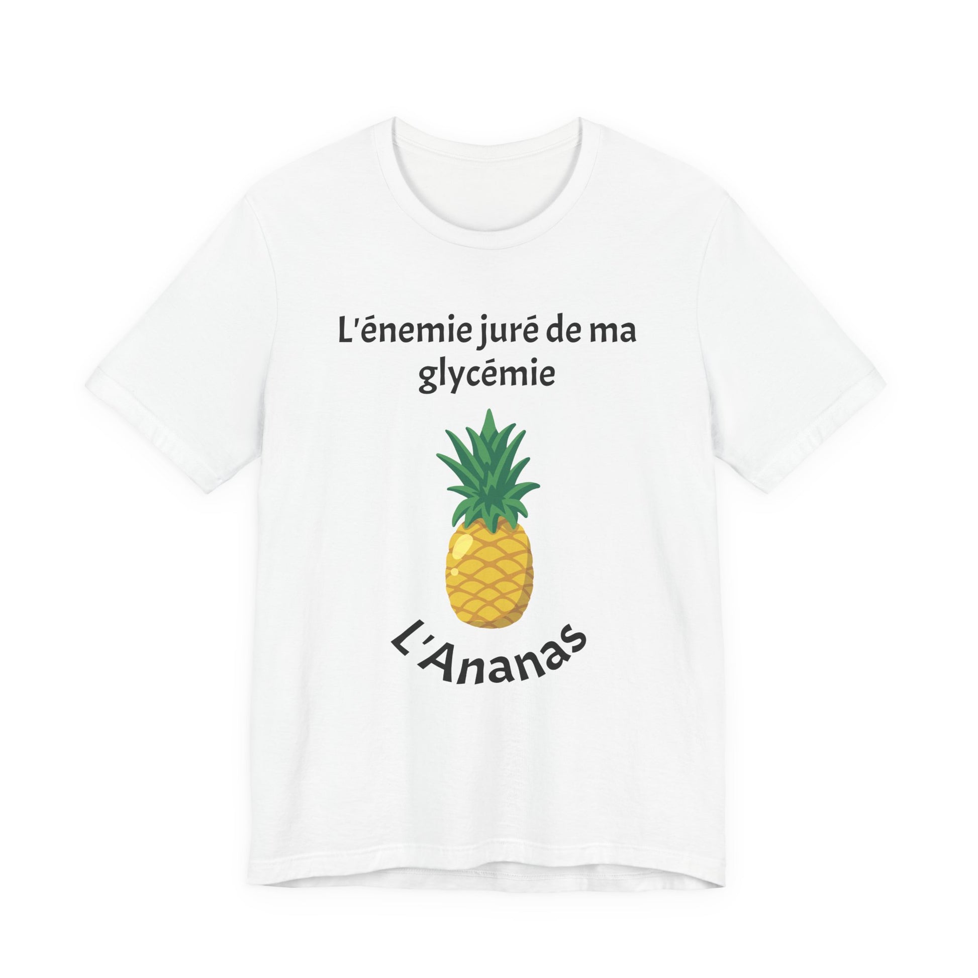 Blood Sugar's Arch Nemesis The Pineapple (French) Unisex Tee The Diabuddies Store T-Shirts $25.00