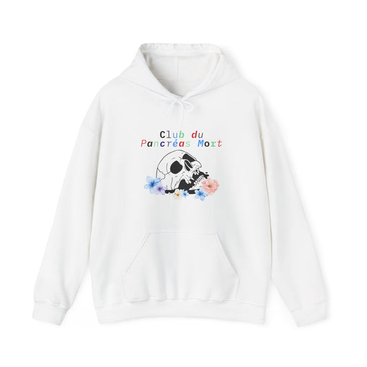 Skull & Flowers, Dead Pancreas Club (French) - Unisex Hoodie The Diabuddies Store Hoodies $32.41