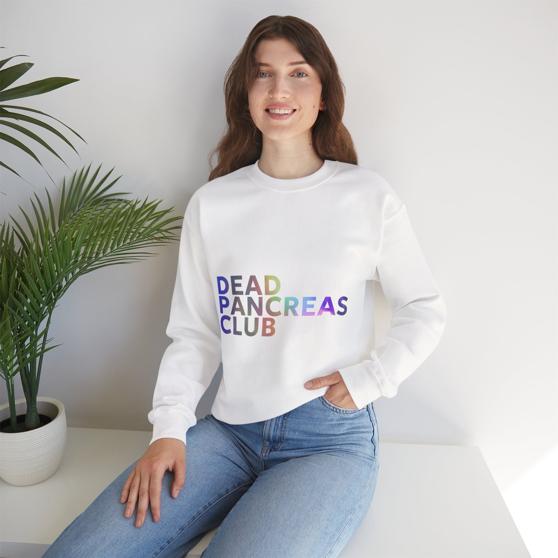 Dead Pancreas Club (Lettering) - Unisex Sweatshirt The Diabuddies Store Sweatshirts $32.95