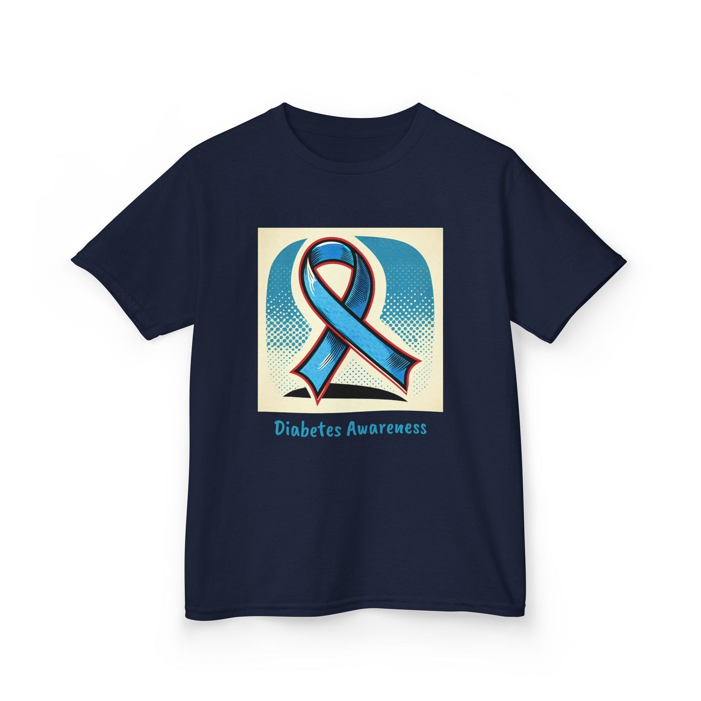 Diabetes Blue Ribbon - Kids Tee The Diabuddies Store T-Shirts $19.22
