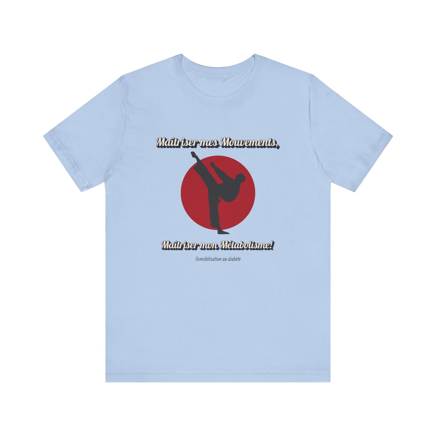Diabetes & Karate (French) - Unisex Tee The Diabuddies Store T-Shirts $30.27