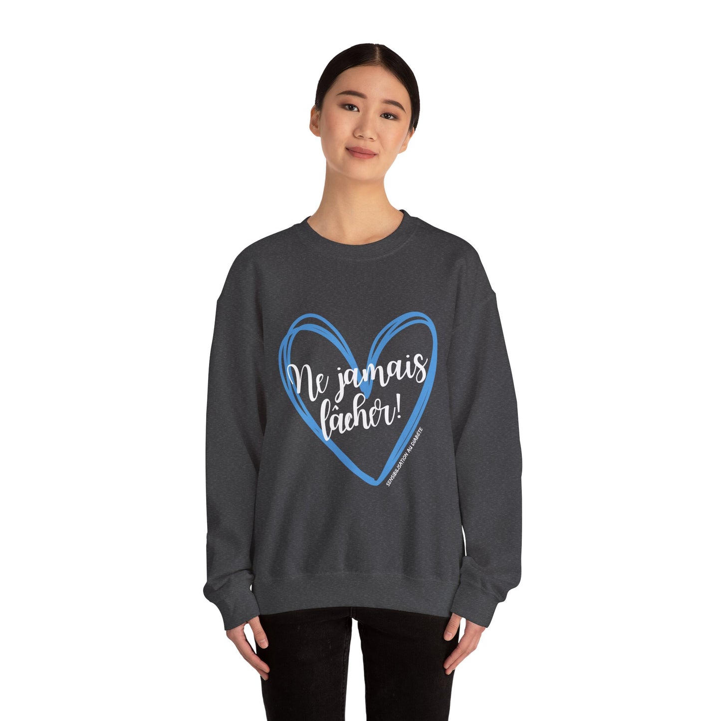 The Diabuddies Store Never Give Up French - Unisex Sweatshirt Never Give Up French - Unisex Sweatshirt: Help bring awareness to diabetes. some battles are fought within, and this sweatshirt is a testament to your strength. $30.89 Sweatshirts Casual Outfit