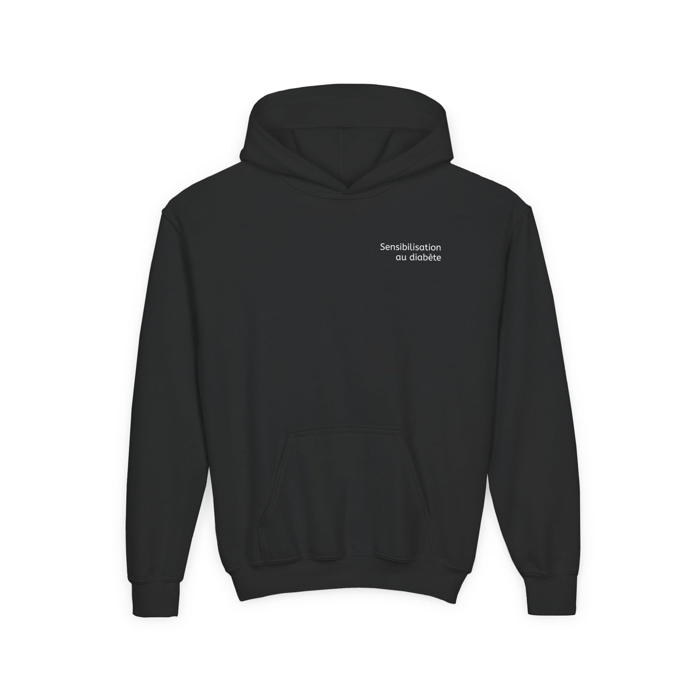 The Diabuddies Store Diabetes Warrior, Retro Look French - Guerrière Youth Hoodie Diabetes Warrior, Retro Look French - Guerrière Youth Hoodie: Let your young one show off their strength and style with our "Diabète -Guerrière" Retro Look" French Youth Hoo