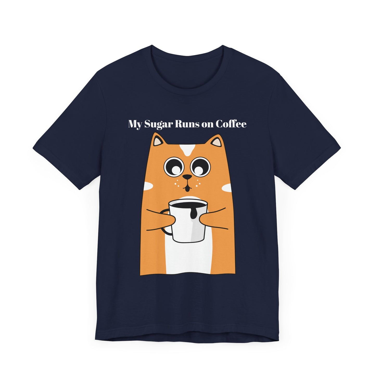 Sugar Runs on Coffee - Unisex Tee The Diabuddies Store T-Shirts $24.25