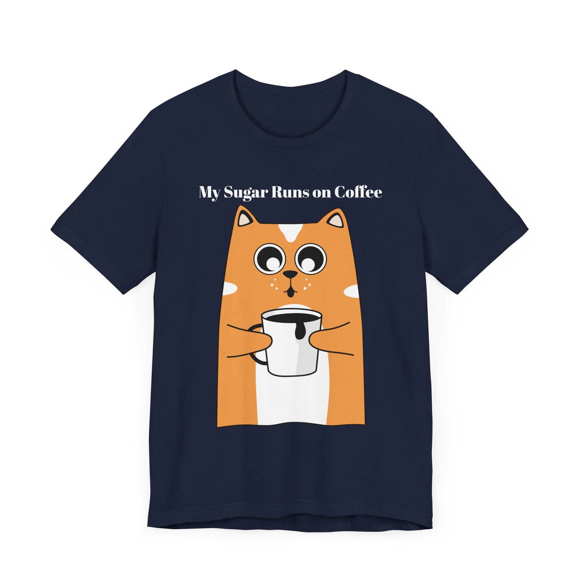 Sugar Runs on Coffee - Unisex Tee The Diabuddies Store T-Shirts $24.25