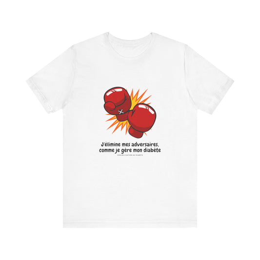 Diabetes & Boxing (French)- Unisex Tee The Diabuddies Store T-Shirts $22.50