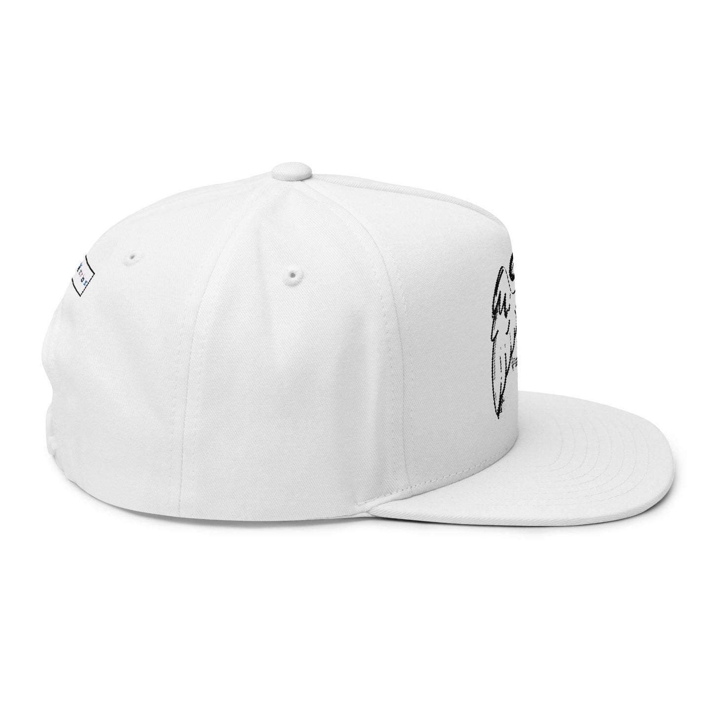 Dead Pancreas Club Angel Wings Flat Bill Cap The Diabuddies Store Flat Caps $30.63