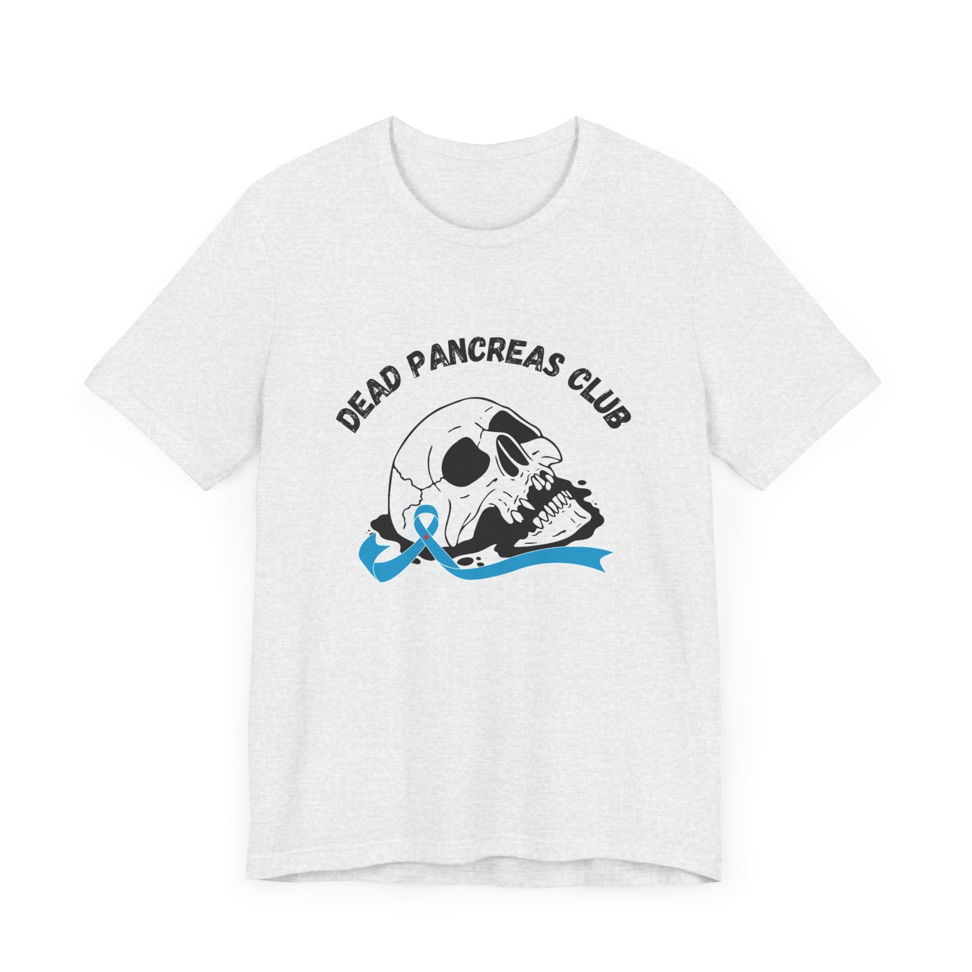 Skull & Blue Ribbon, Dead Pancreas Club - Unisex Tee The Diabuddies Store T-Shirts $22.50