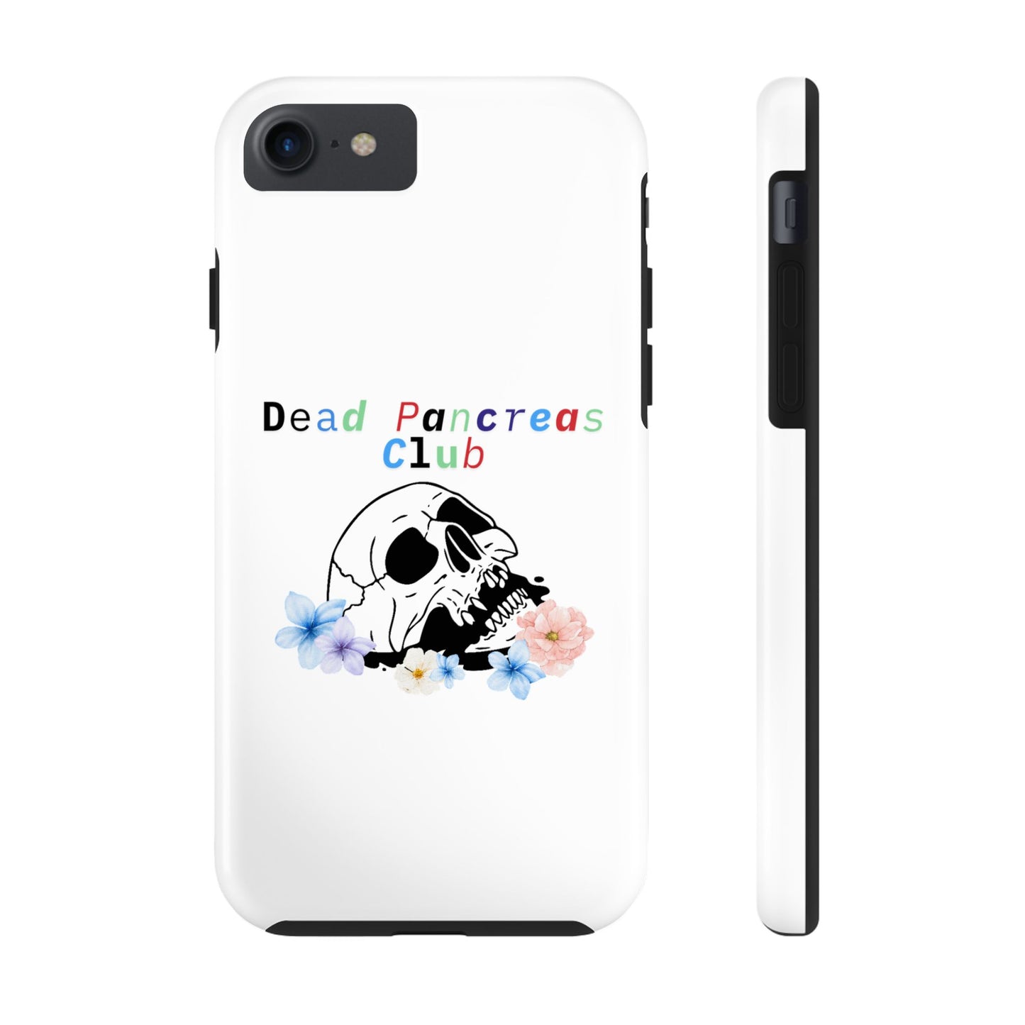 Skull & Flowers Dead Pancreas Club - Phone Case The Diabuddies Store Mobile Phone Cases $18.23