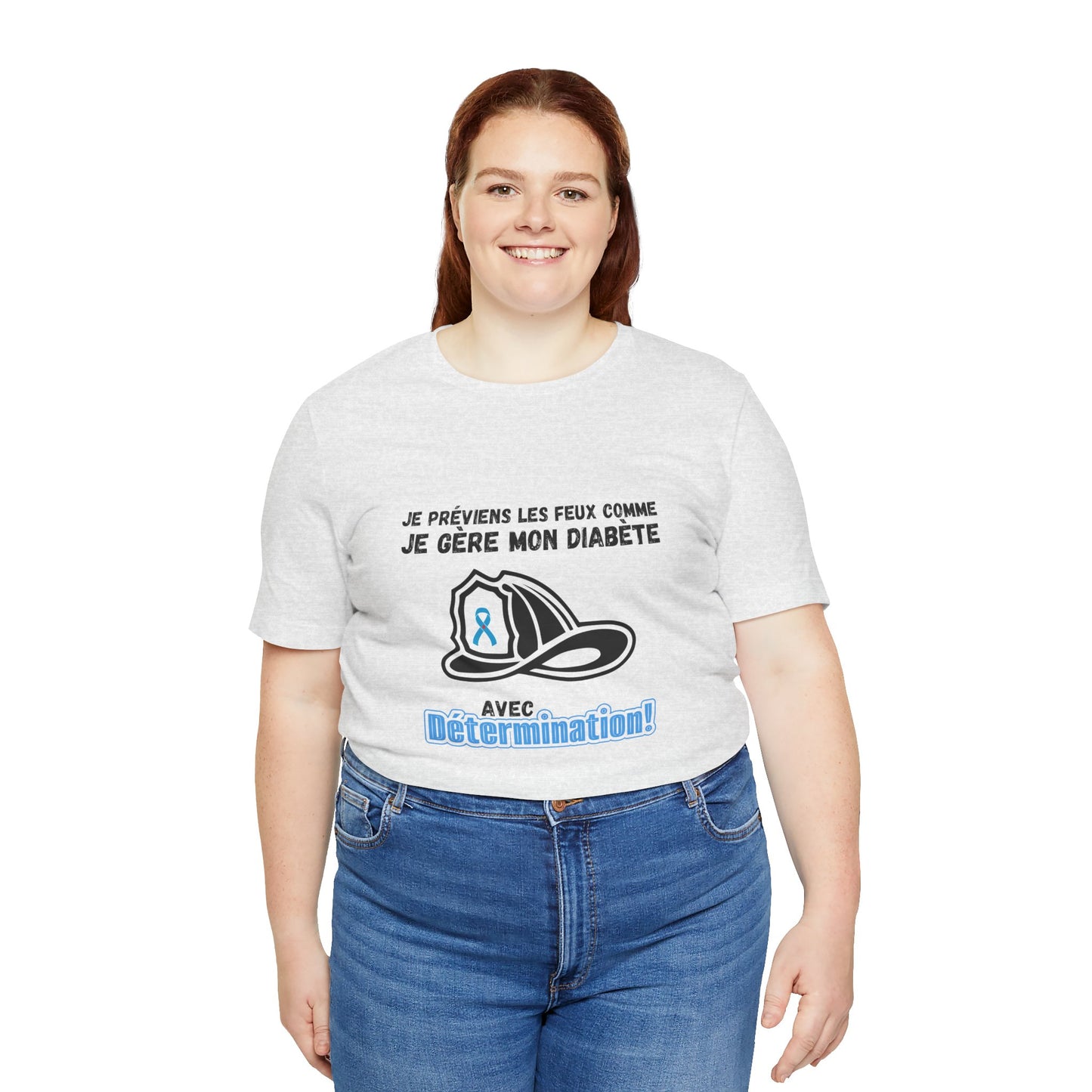 The Diabuddies Store Diabetes & Fire Prevention (French) - Unisex Tee Diabetes & Fire Prevention (French) - Unisex Tee: For the unsung heroes who dedicate their lives to keeping communities safe, while diligently managing their own health. Our Tee is desi