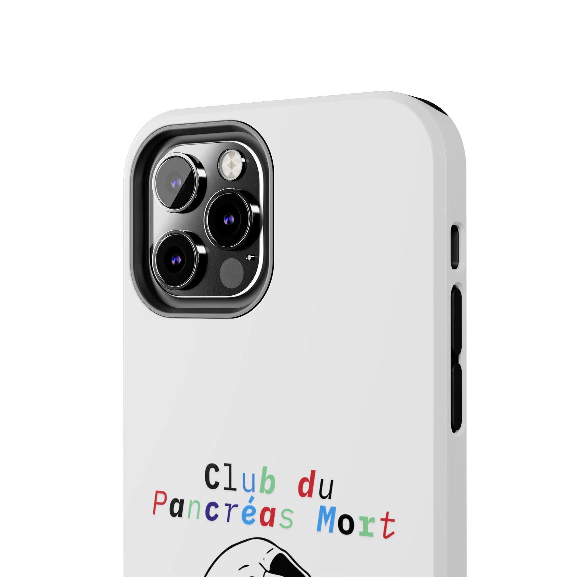 Skull & Flowers, Dead Pancreas Club (French) - Phone Cases The Diabuddies Store Mobile Phone Cases $18.23