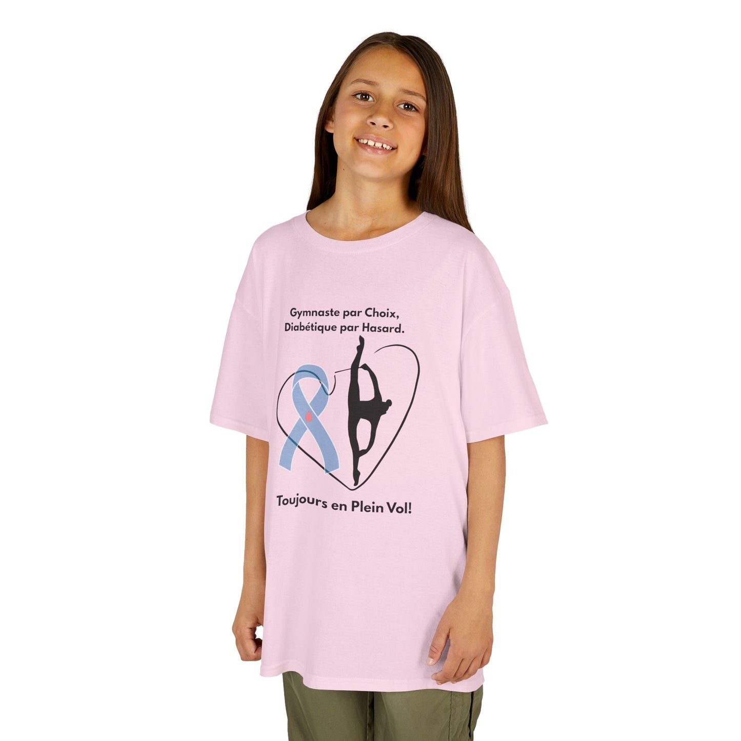 The Diabuddies Store Diabetes and Gymnastics (French) - Kids Tee Show off their passion and strength with the Diabetes and Gymnastics (French) - Kids Tee. This comfortable cotton shirt celebrates the perfect balance of managing diabetes and excelling at g