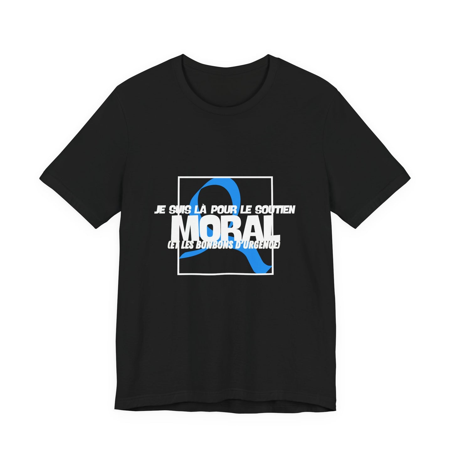 The Diabuddies Store Moral Support and Emergency Candy (French) - Unisex Tee Moral Support and Emergency Candy (French) - Unisex Tee: Being a friend to someone with diabetes means being ready for anything – from offering a listening ear to, well, having s