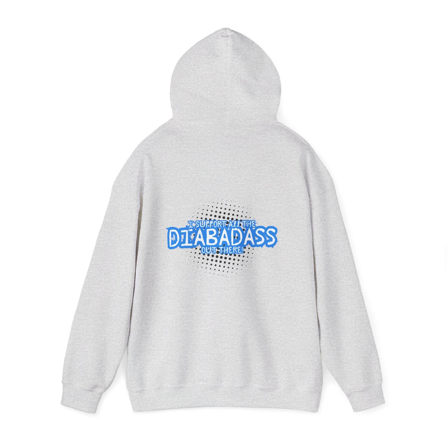 I Support All the Diabadass out there! - Unisex Hoodie The Diabuddies Store Hoodies $32.41