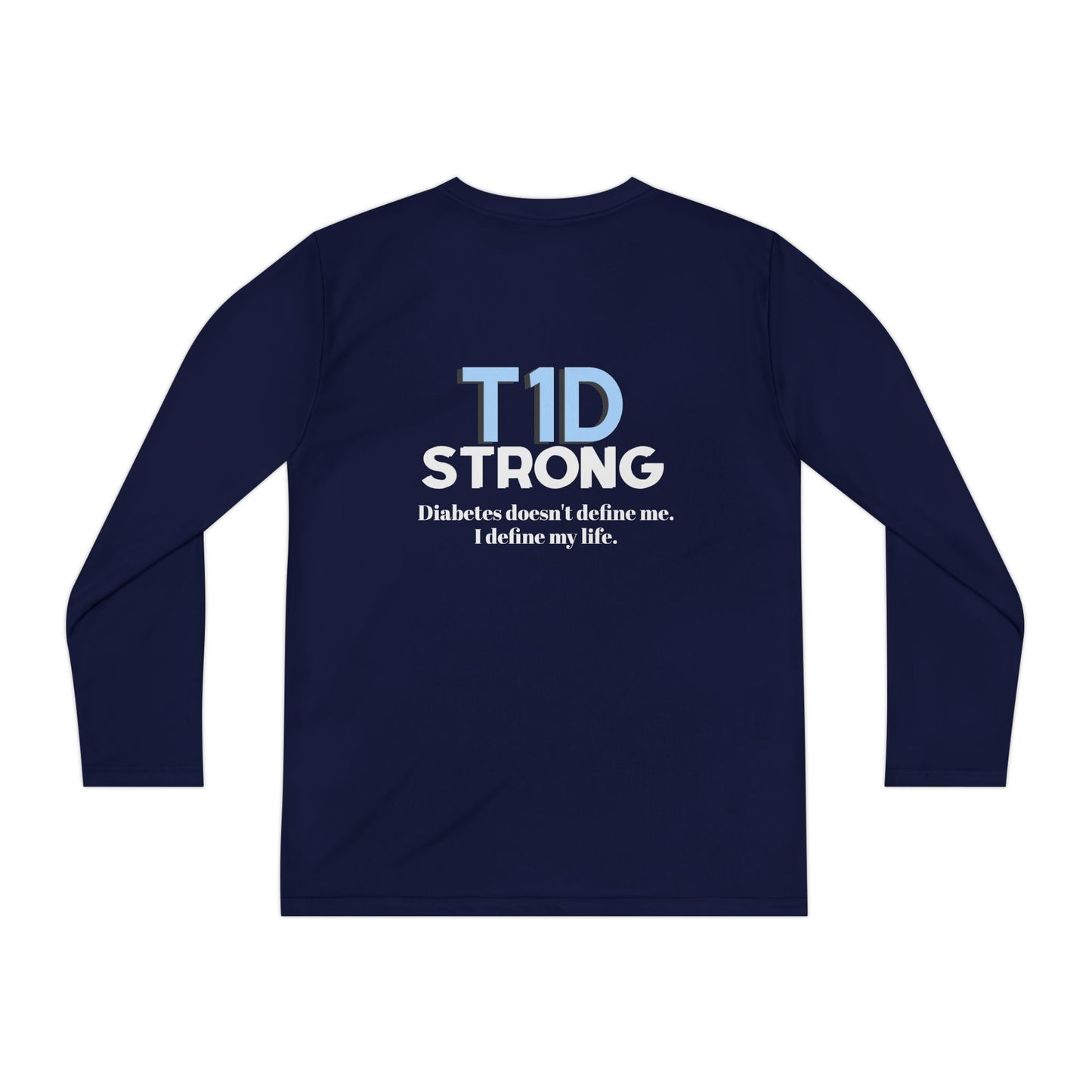 The Diabuddies Store T1D Strong - Long-sleeved Youth Tee Let them wear their strength! The T1D Strong - Long-sleeved Youth Tee is a soft, breathable cotton shirt for kids to show their resilience and raise awareness. Kids clothes Active Lifestyle,Casual W