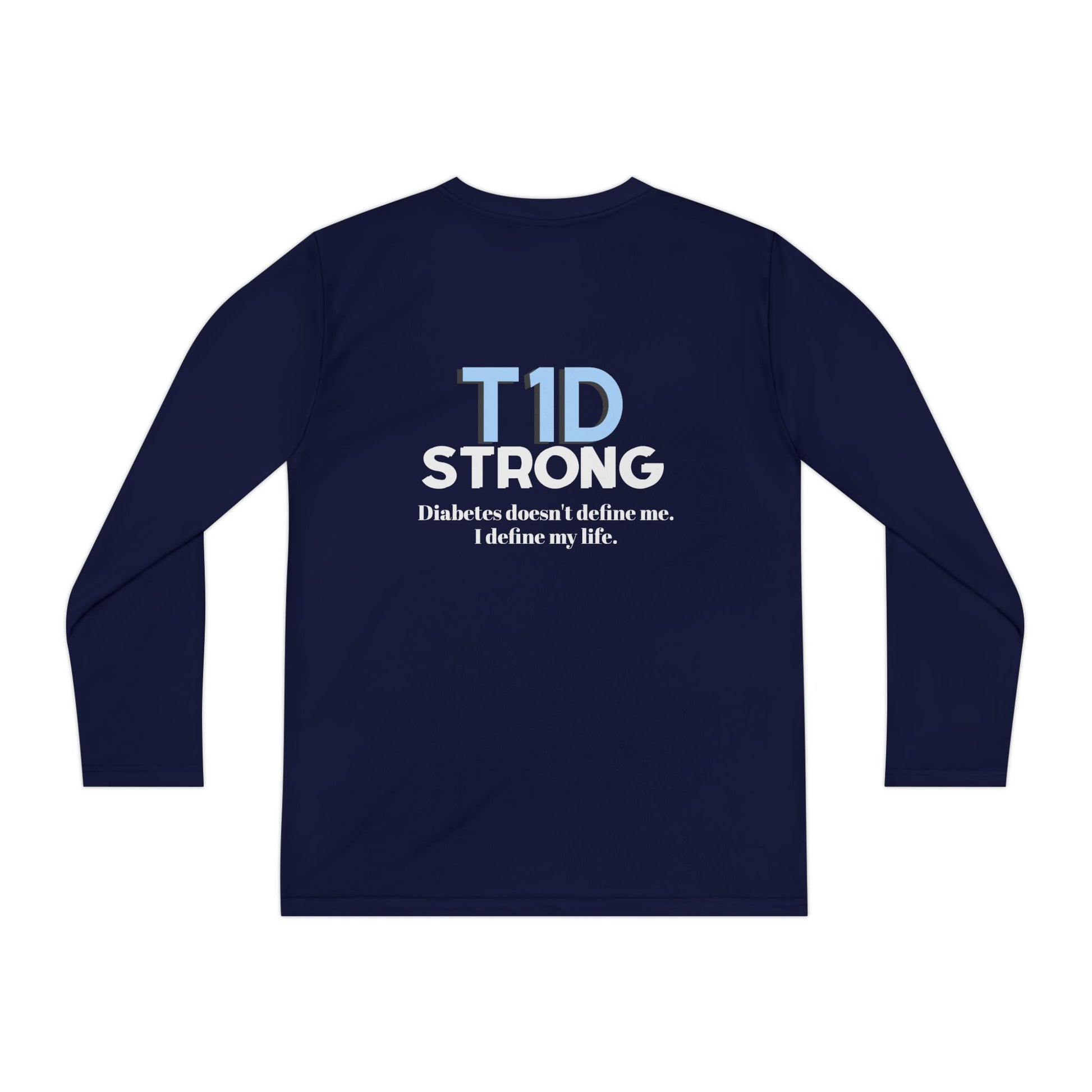 The Diabuddies Store T1D Strong - Long-sleeved Youth Tee Let them wear their strength! The T1D Strong - Long-sleeved Youth Tee is a soft, breathable cotton shirt for kids to show their resilience and raise awareness. Kids clothes Active Lifestyle,Casual W