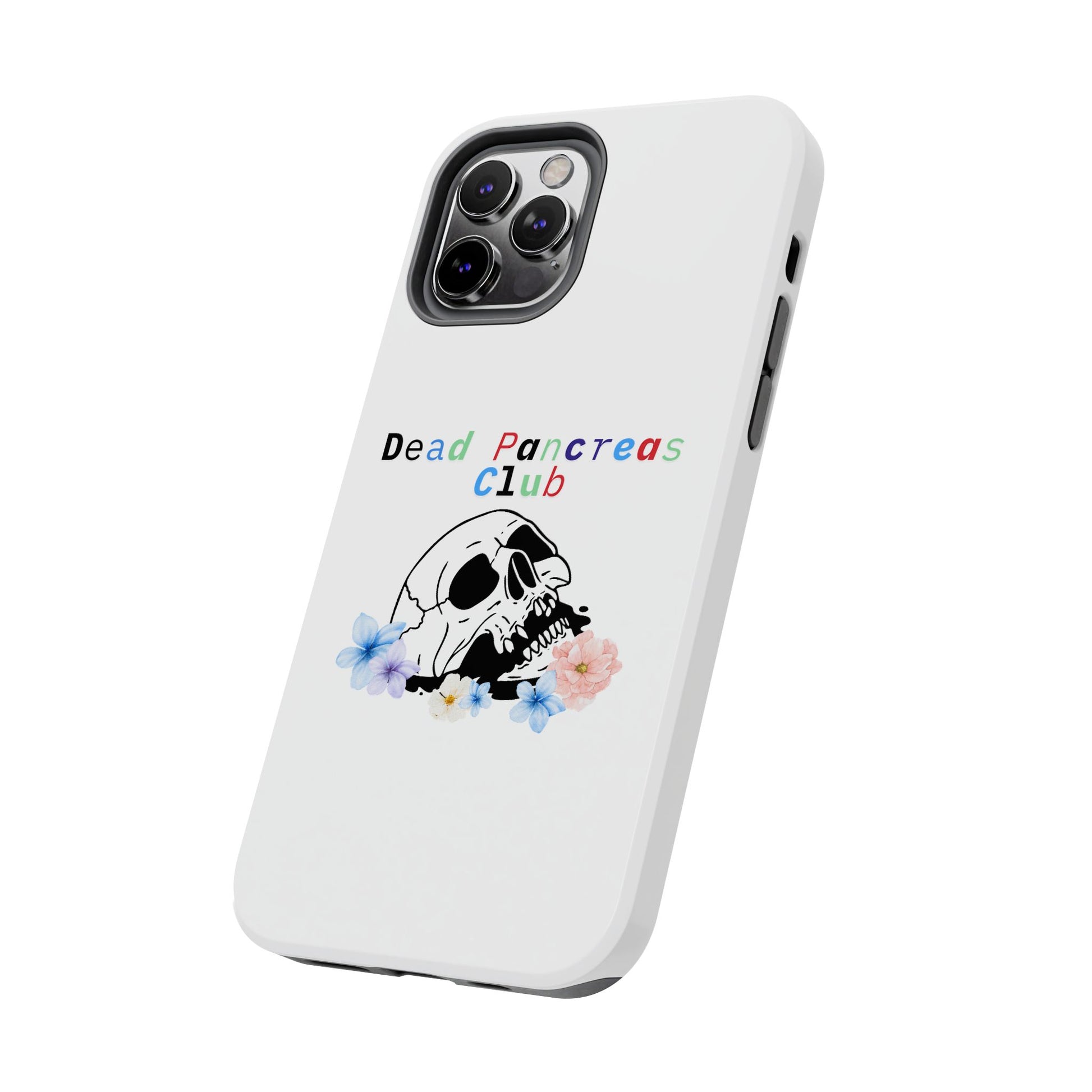 Skull & Flowers Dead Pancreas Club - Phone Case The Diabuddies Store Mobile Phone Cases $18.23