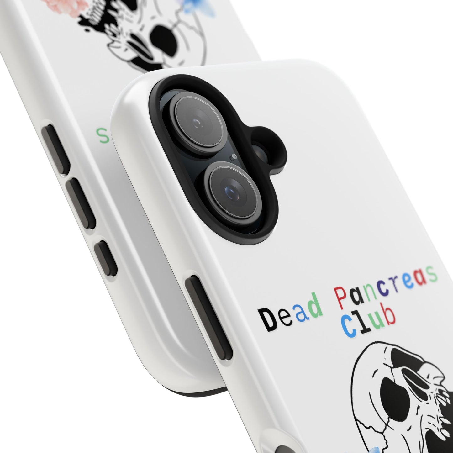 Skull & Flowers Dead Pancreas Club - Phone Case The Diabuddies Store Mobile Phone Cases $18.23