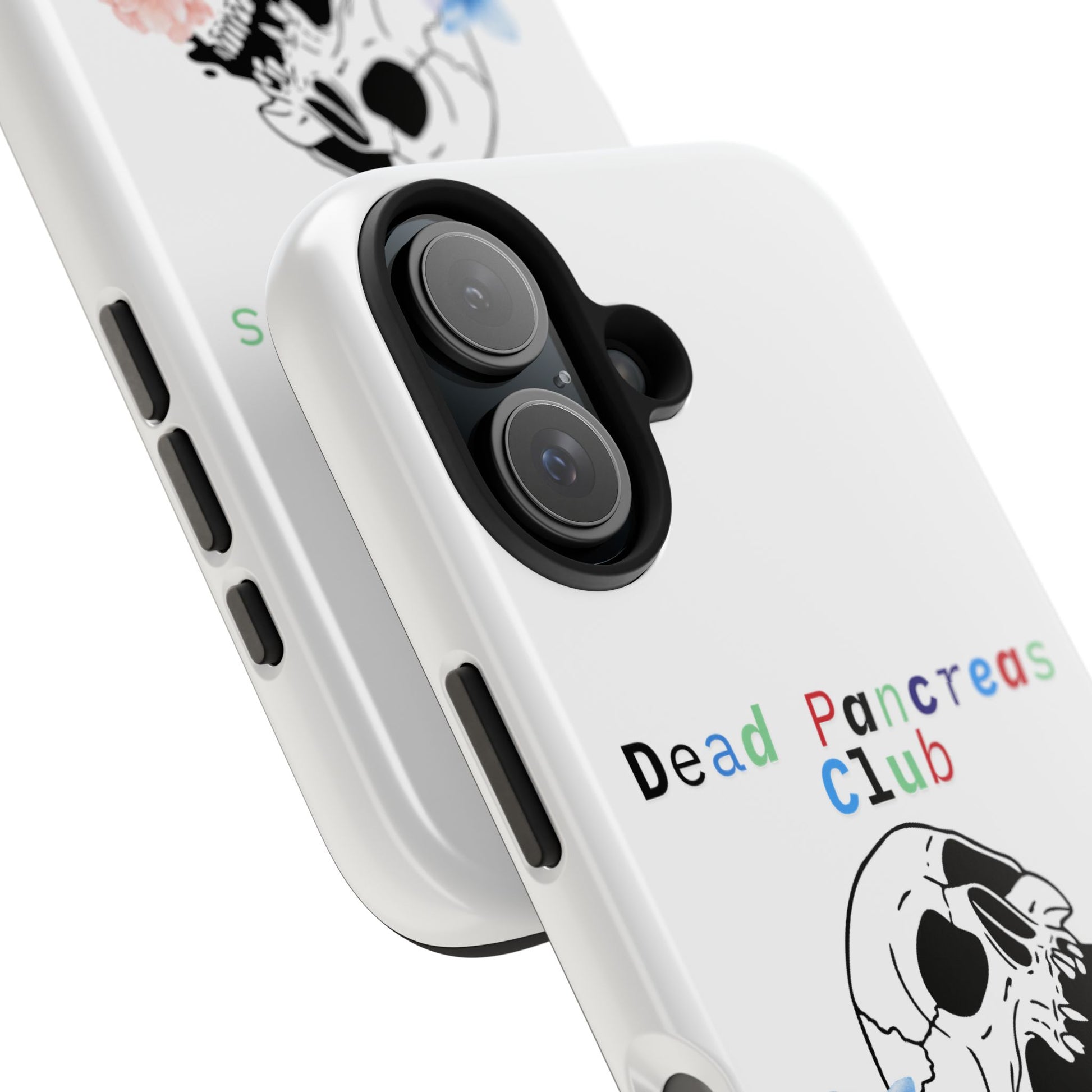 Skull & Flowers Dead Pancreas Club - Phone Case The Diabuddies Store Mobile Phone Cases $18.23