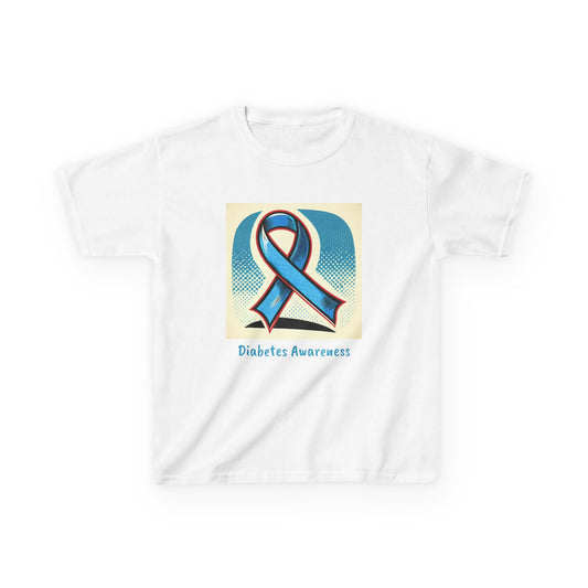 Diabetes Blue Ribbon - Kids Tee The Diabuddies Store T-Shirts $18.48