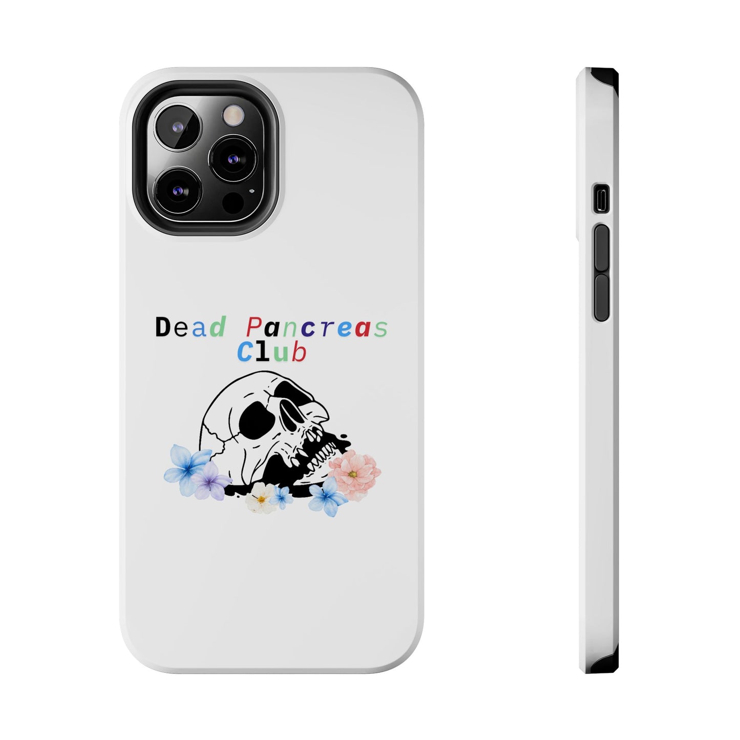 Skull & Flowers Dead Pancreas Club - Phone Case The Diabuddies Store Mobile Phone Cases $18.23