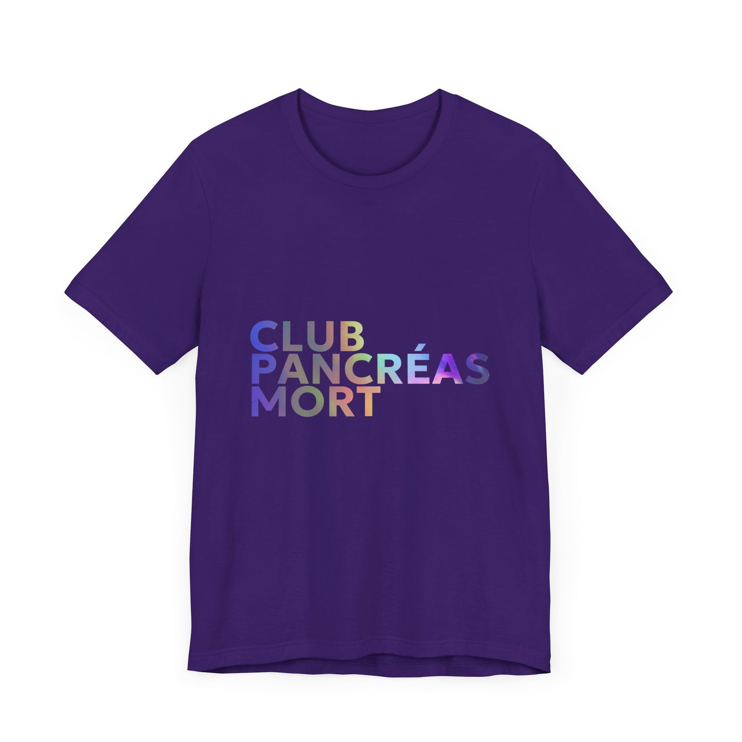 Rainbow Dead Pancreas Club (French) Unisex Tee The Diabuddies Store T-Shirts $22.38