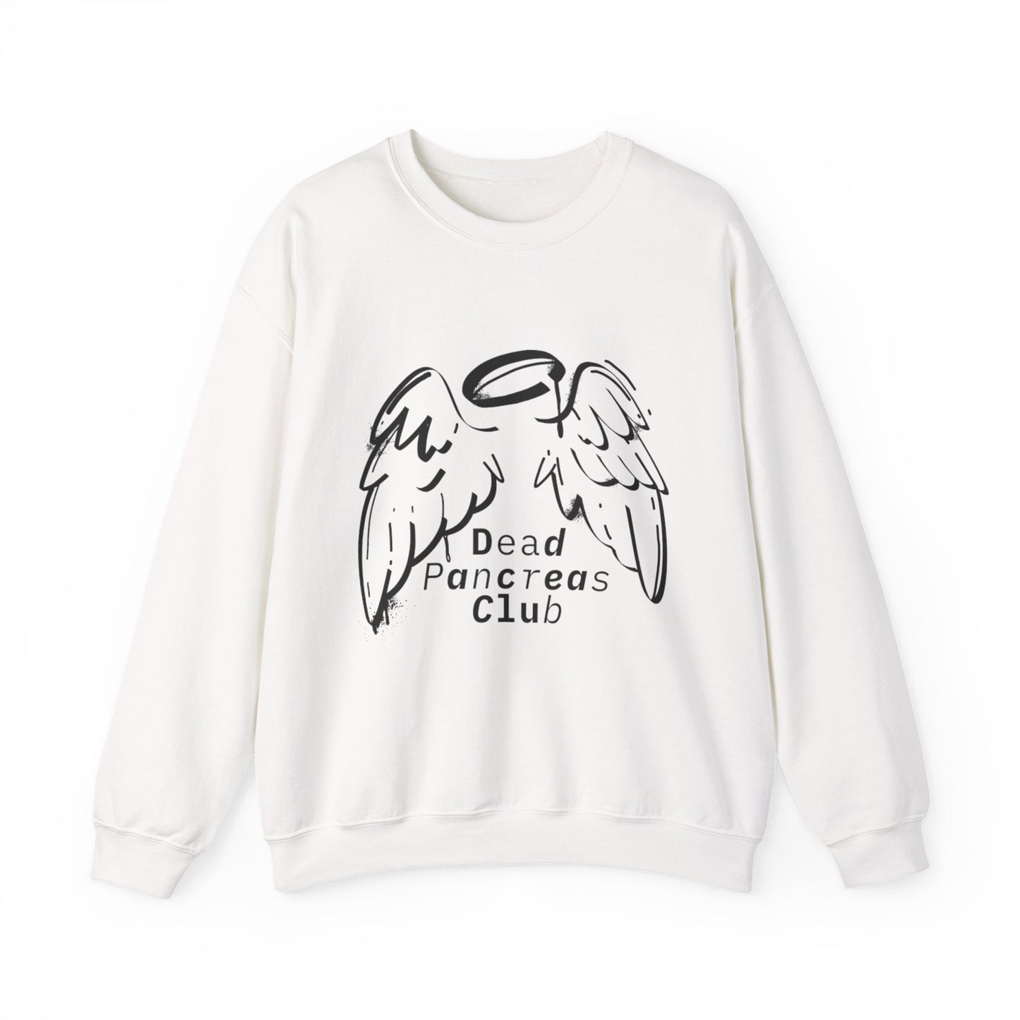 Angel Wings, Dead Pancreas Club - Unisex Sweatshirt The Diabuddies Store Sweatshirts $32.00