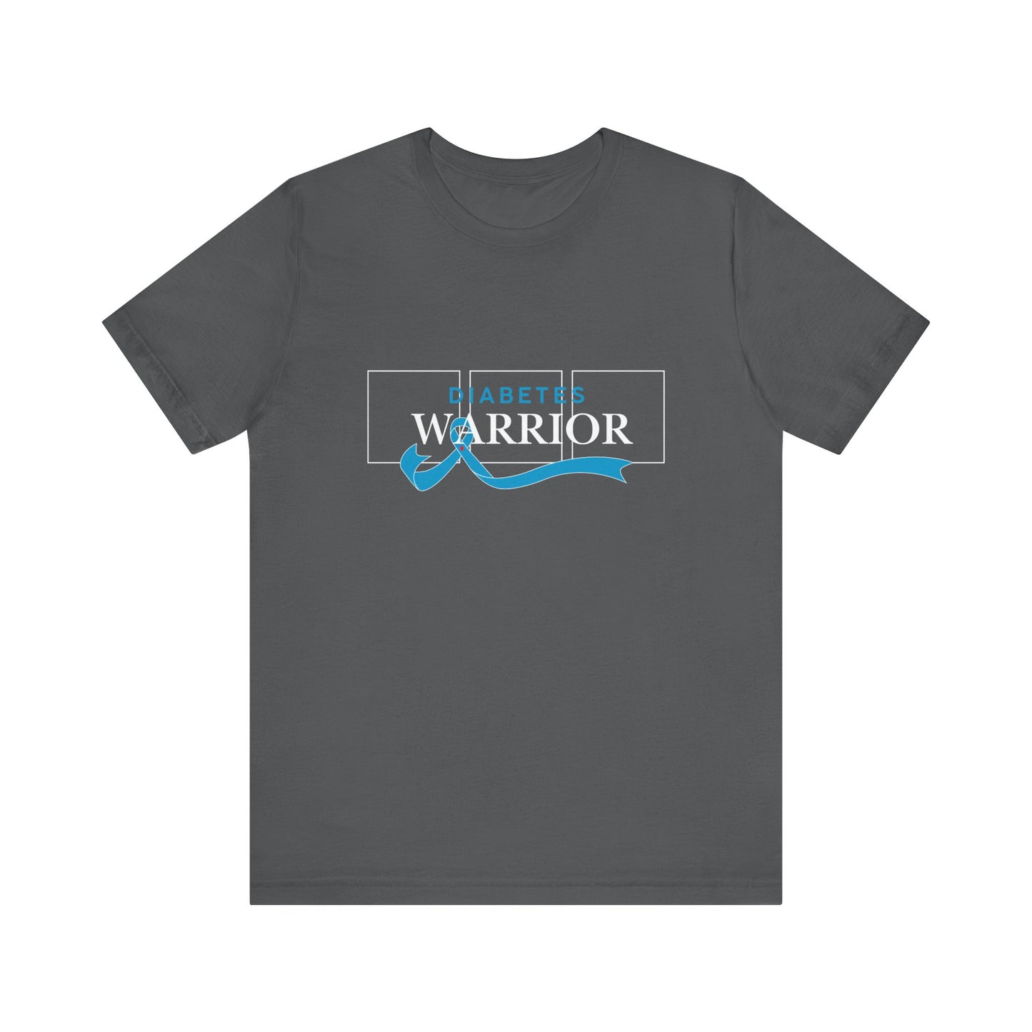 Diabetes Warrior, Blue Ribbon - Unisex Tee The Diabuddies Store T-Shirts $22.50
