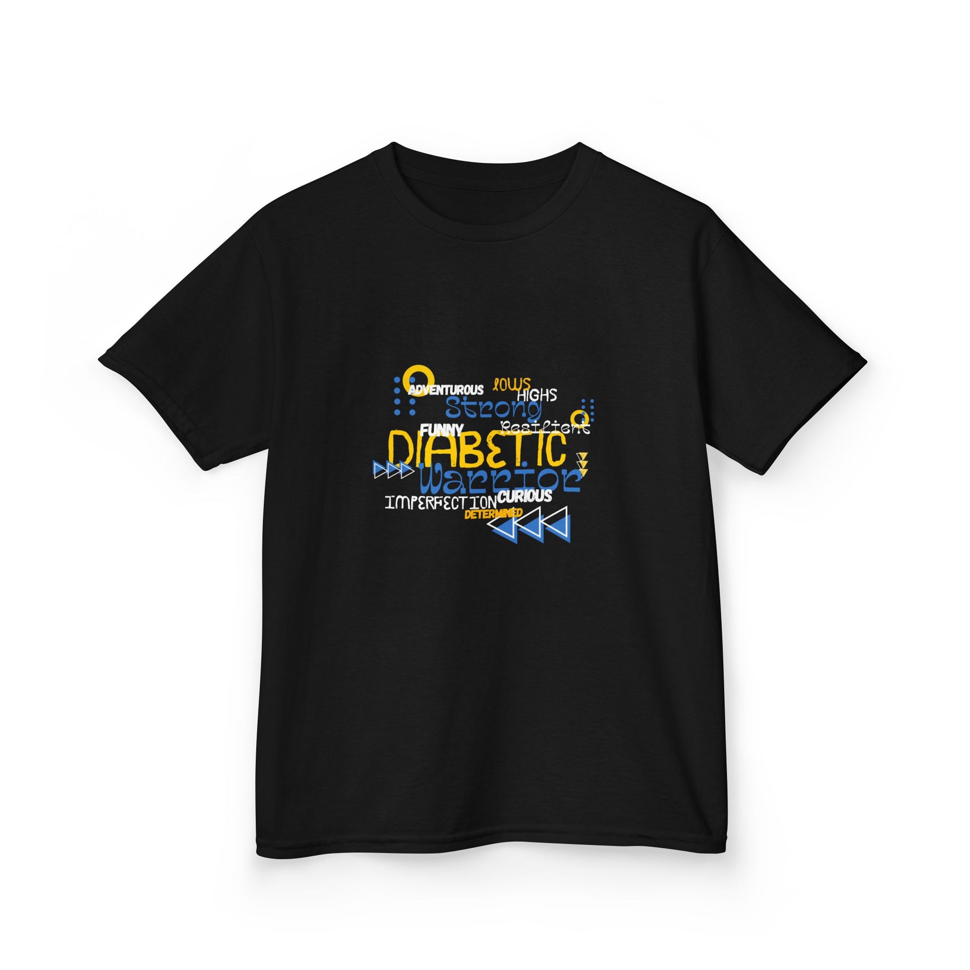 The Diabuddies Store Uplifted & Unleashed - Kids Tee Uplifted & Unleashed - Kids Tee: Embrace your strength, defy the odds. The "Uplifted & Unleashed" Kids Tee is more than just a Tee; it's a vibrant testament to the diabetic warrior within. T-Shirts $17.