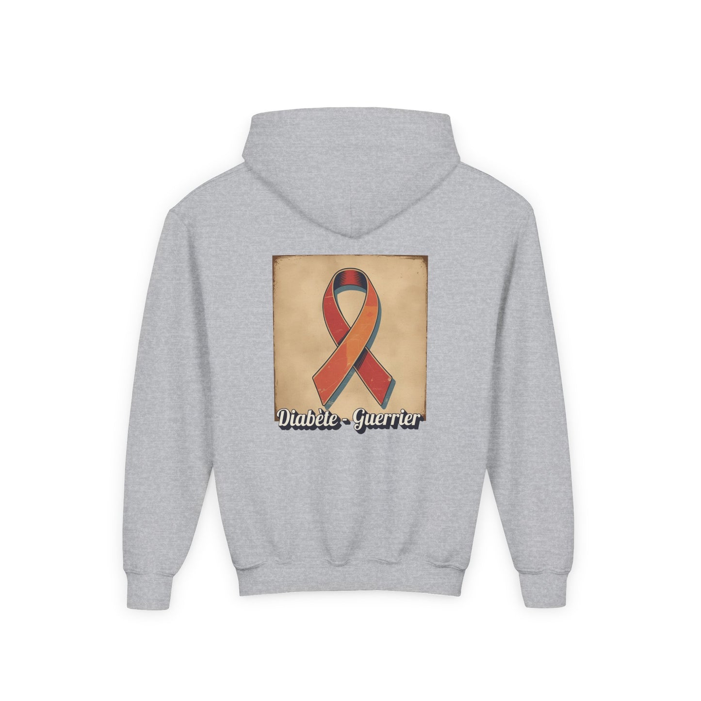 The Diabuddies Store Diabetes Warrior, Retro Look French - Guerrier Youth Hoodie Diabetes Warrior, Retro Look French - Guerrier Youth Hoodie: Let your young one show off their strength and style with our French Youth Hoodie! Hoodies $32.49