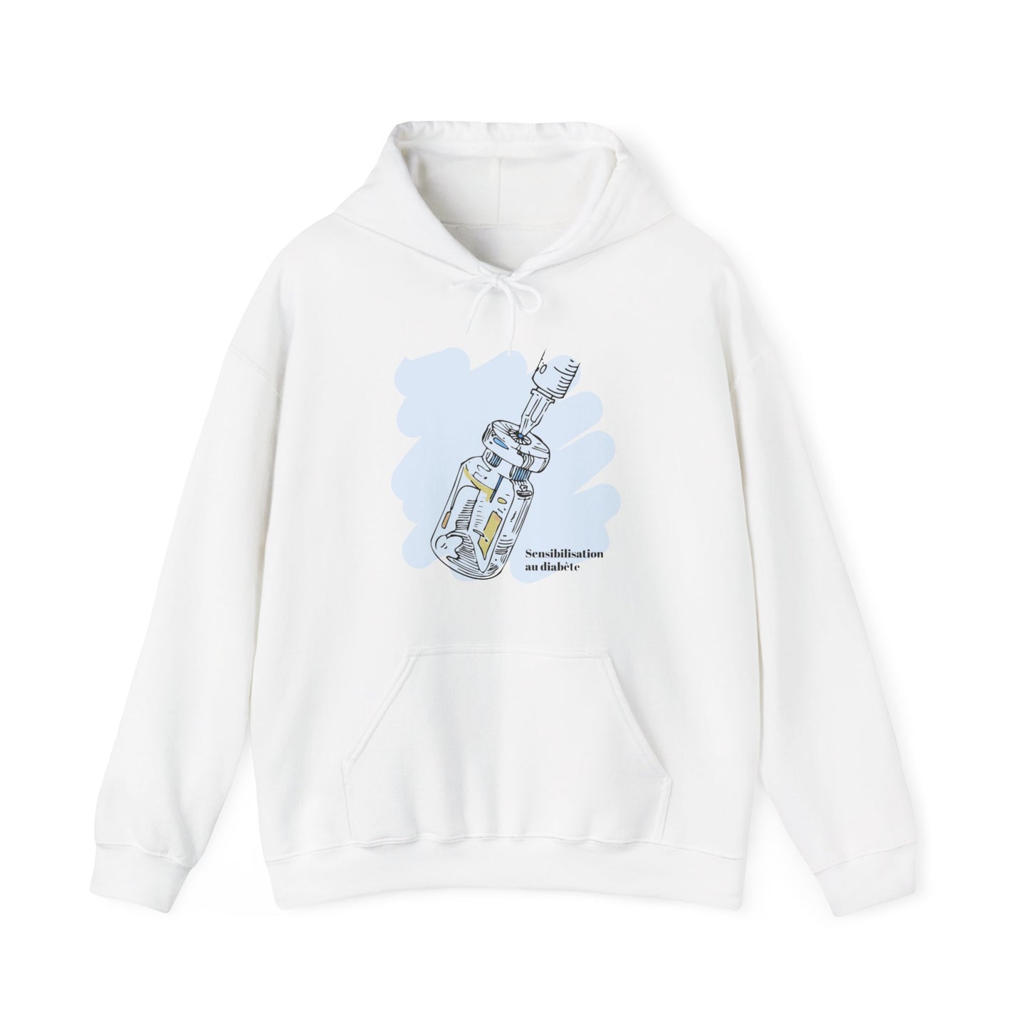 Insulin Vial - Diabetes Awareness (French) - Unisex Hoodie The Diabuddies Store Hoodies $32.41
