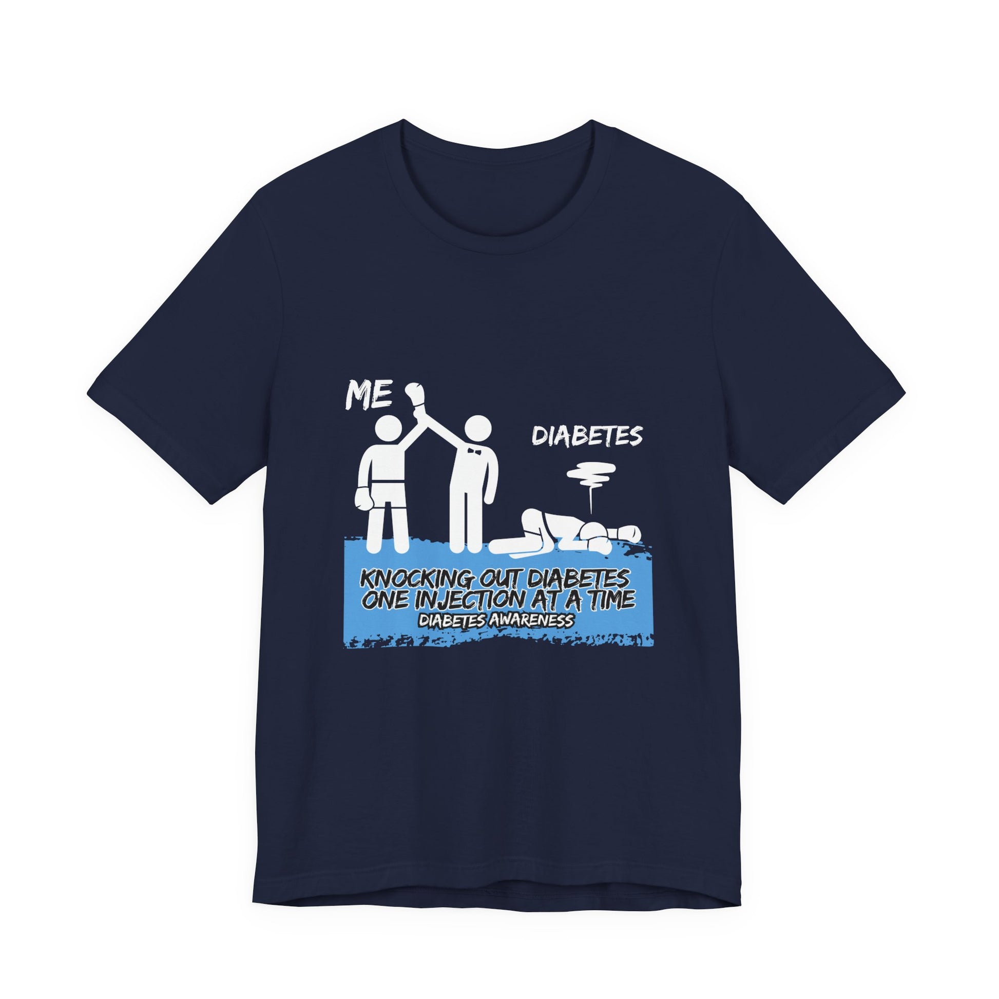 The Diabuddies Store Knocking out Diabetes - Unisex Tee Knocking out Diabetes - Unisex Tee: Make a bold statement with our Unisex Tee. This powerful shirt is for the fighters, the advocates, and the champions who face diabetes head-on every day. $22.09 T-