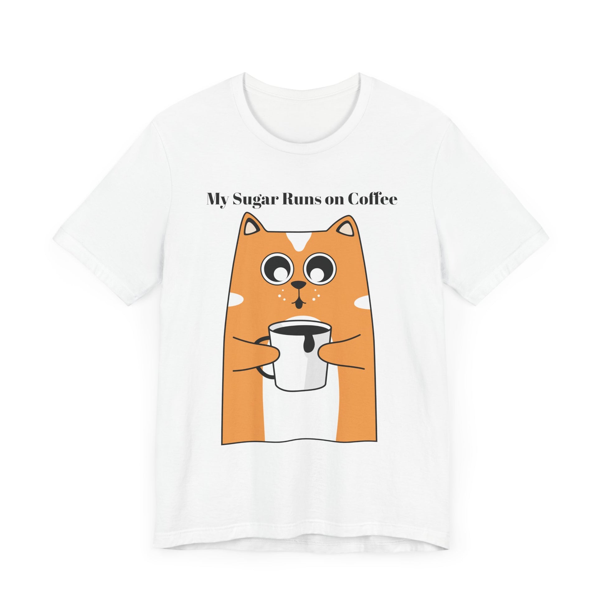 Sugar Runs on Coffee - Unisex Tee The Diabuddies Store T-Shirts $24.25