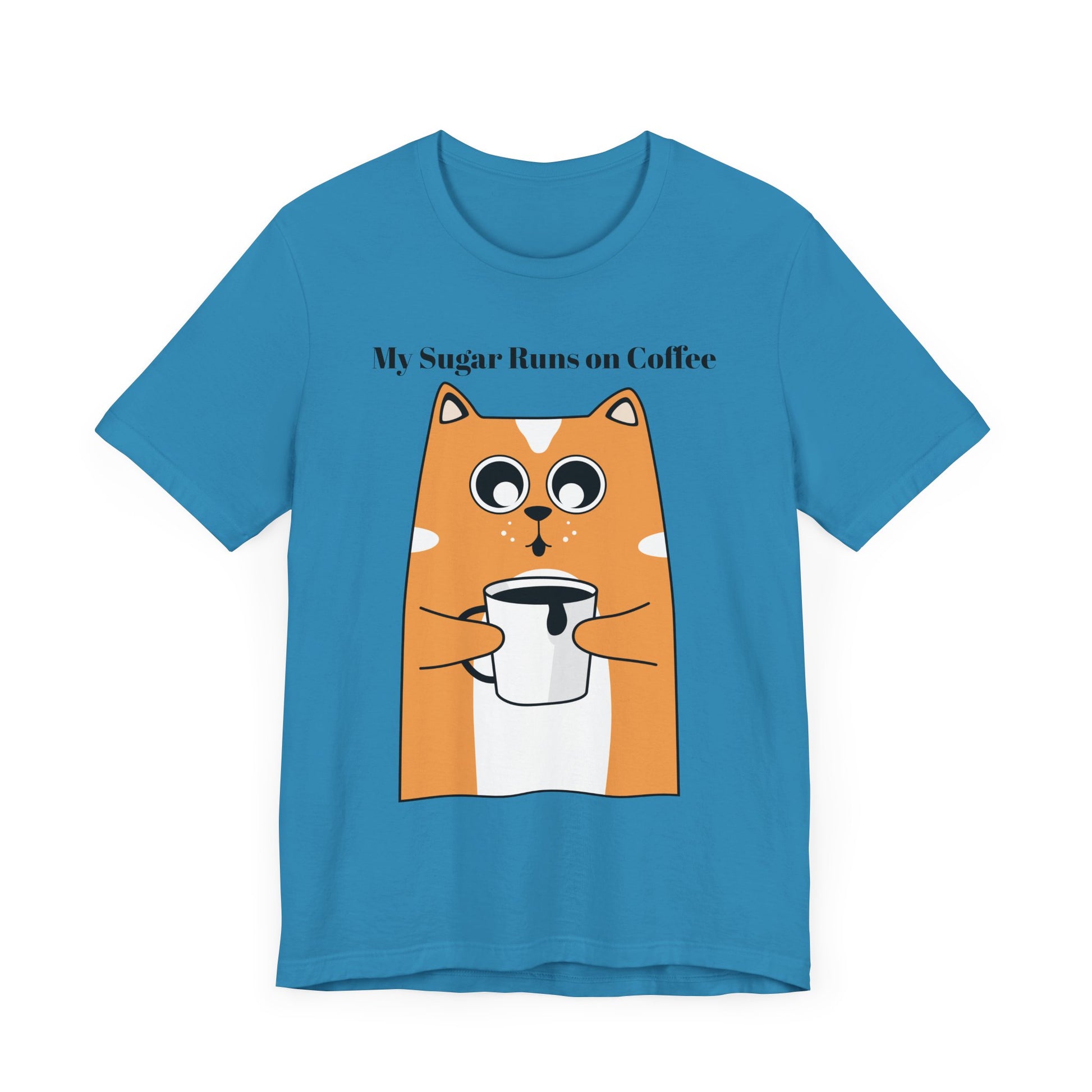 Sugar Runs on Coffee - Unisex Tee The Diabuddies Store T-Shirts $24.25