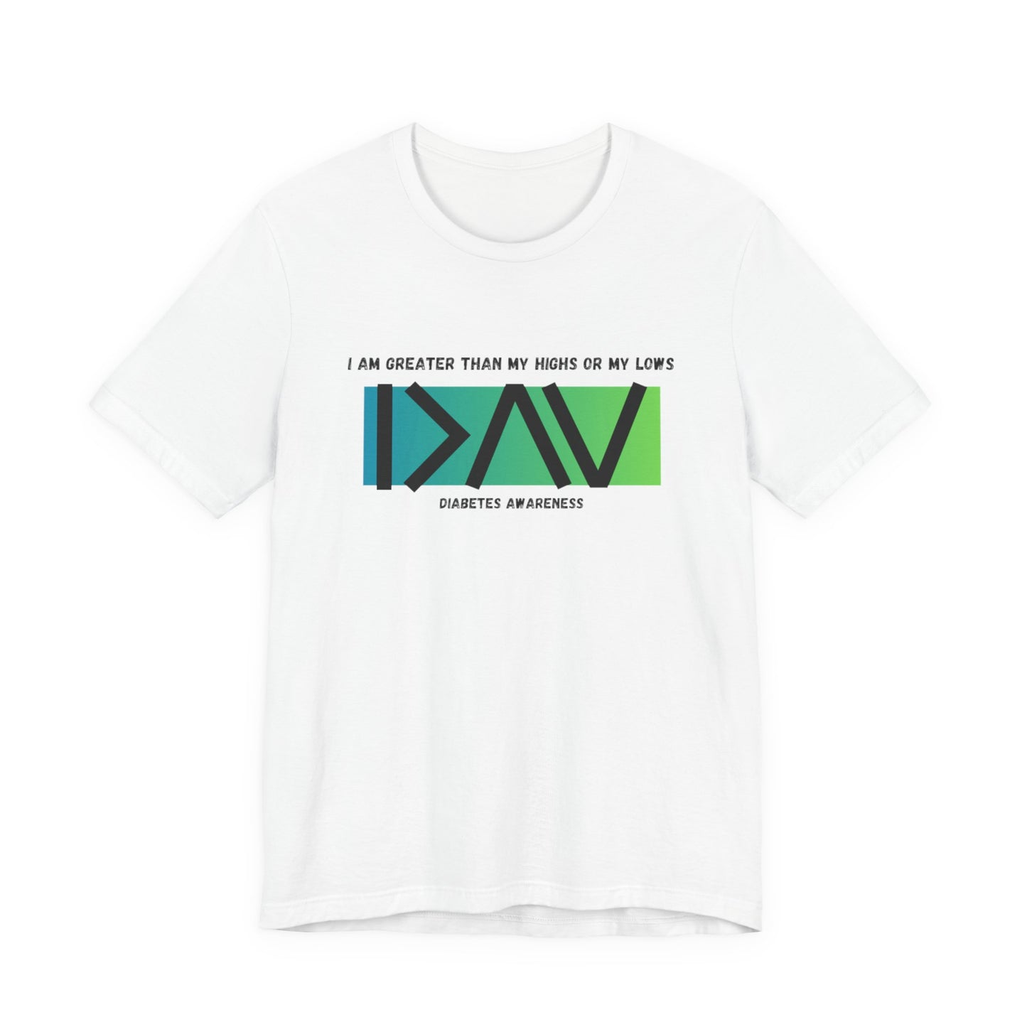 Unisex Jersey Short Sleeve Tee - I am greater than (green)