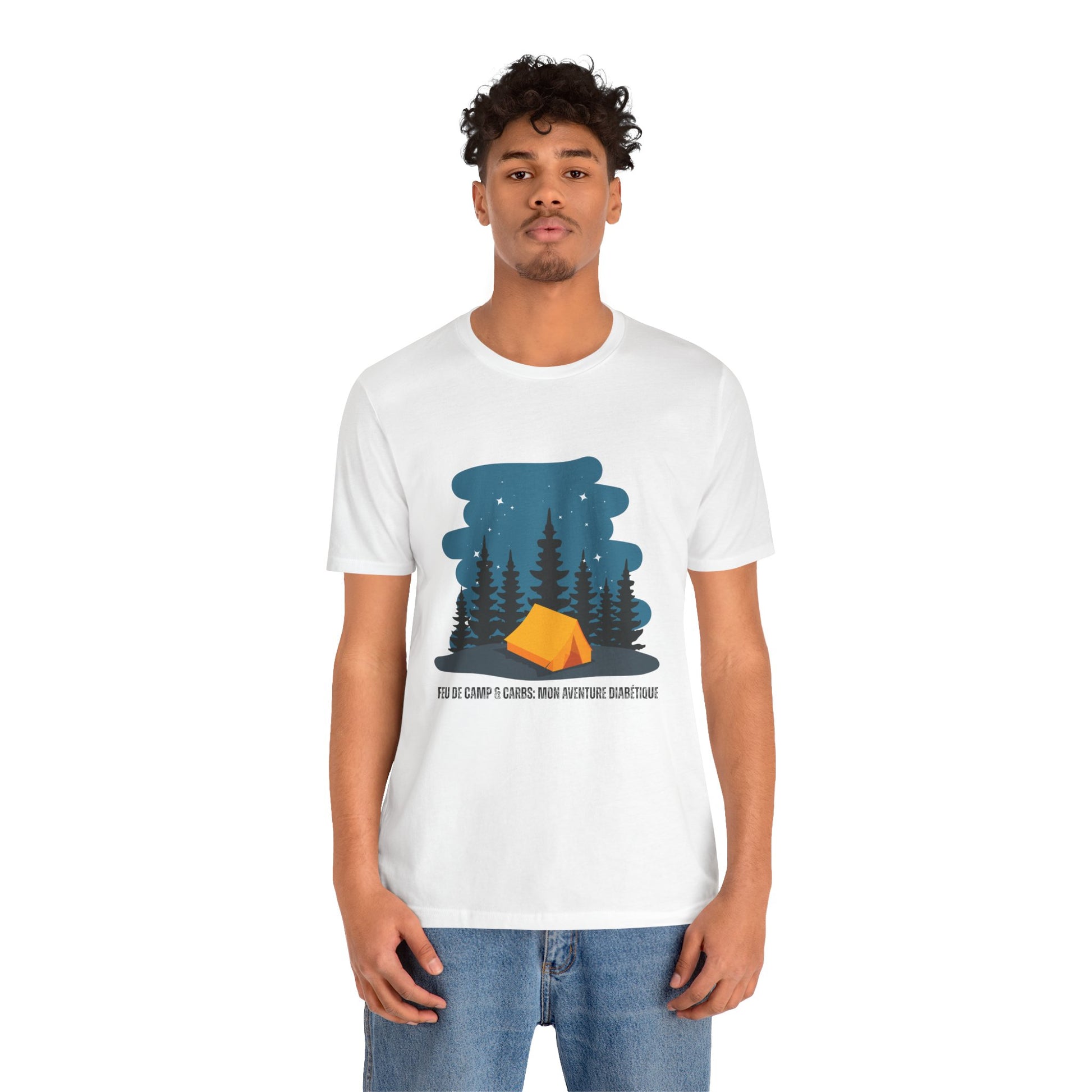Campfire & Carbs! (French) - Unisex Tee The Diabuddies Store T-Shirts $22.50
